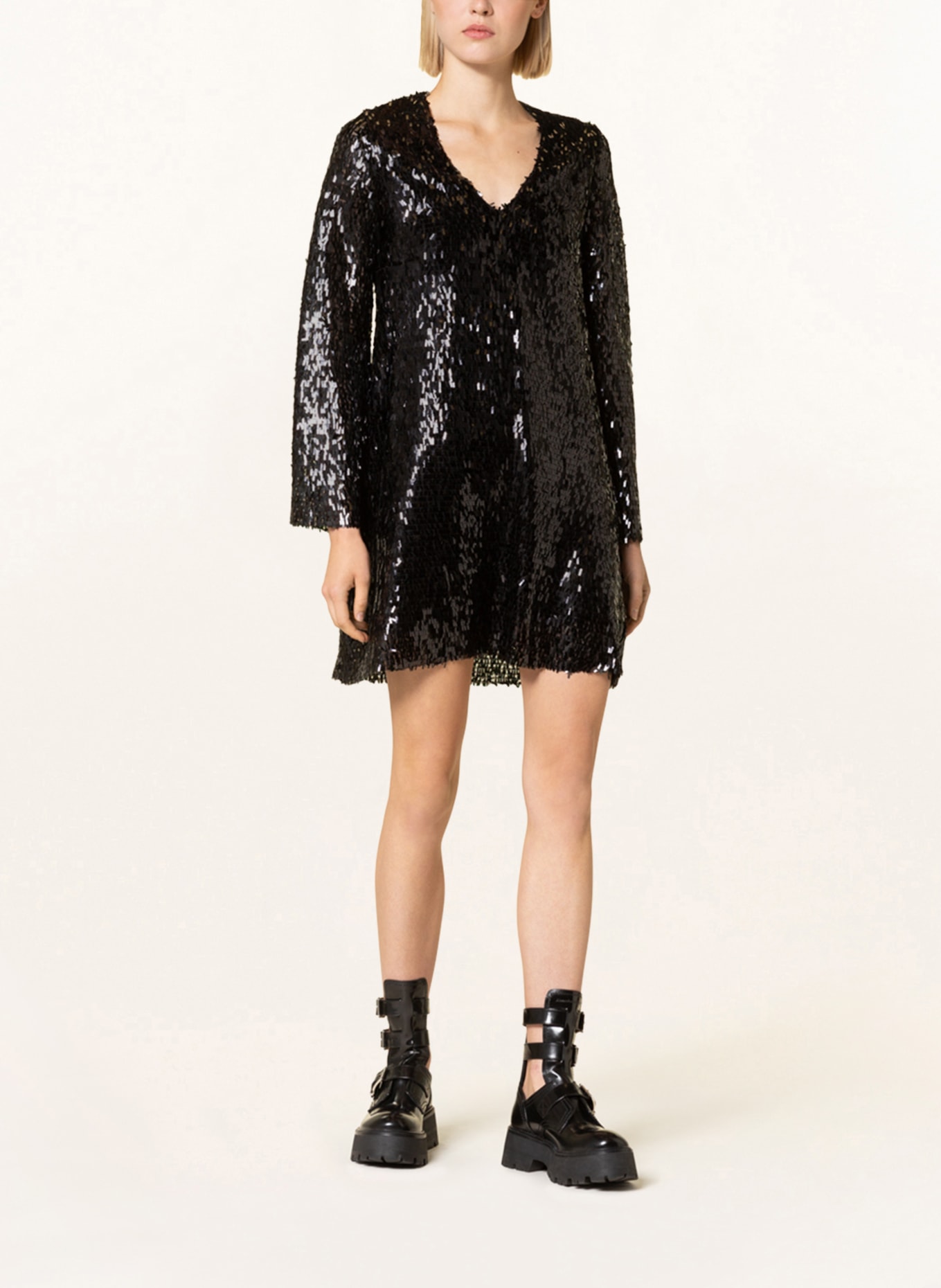 ottod'ame Dress with sequins, Color: BLACK (Image 2)
