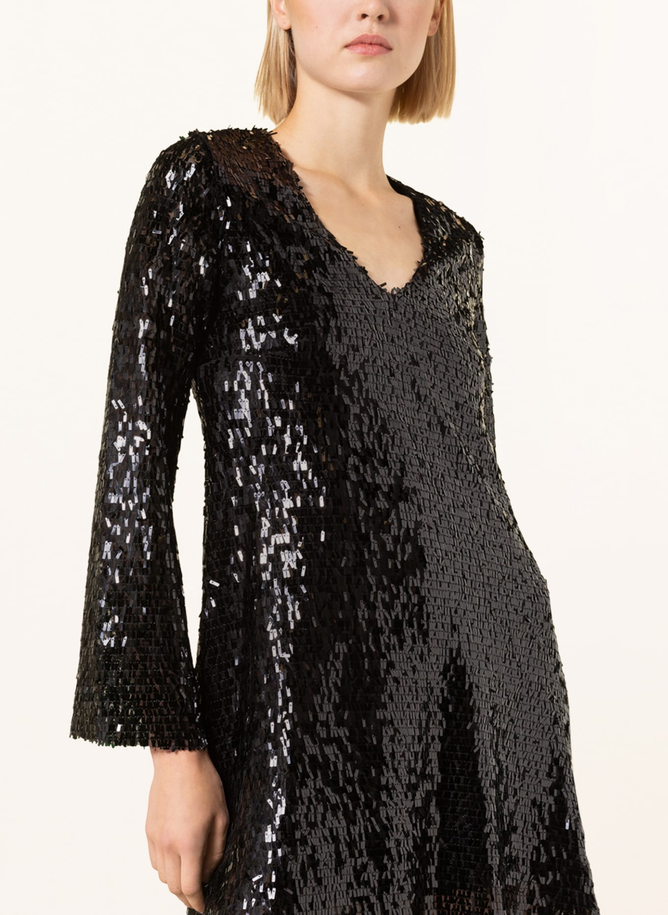ottod'ame Dress with sequins, Color: BLACK (Image 4)