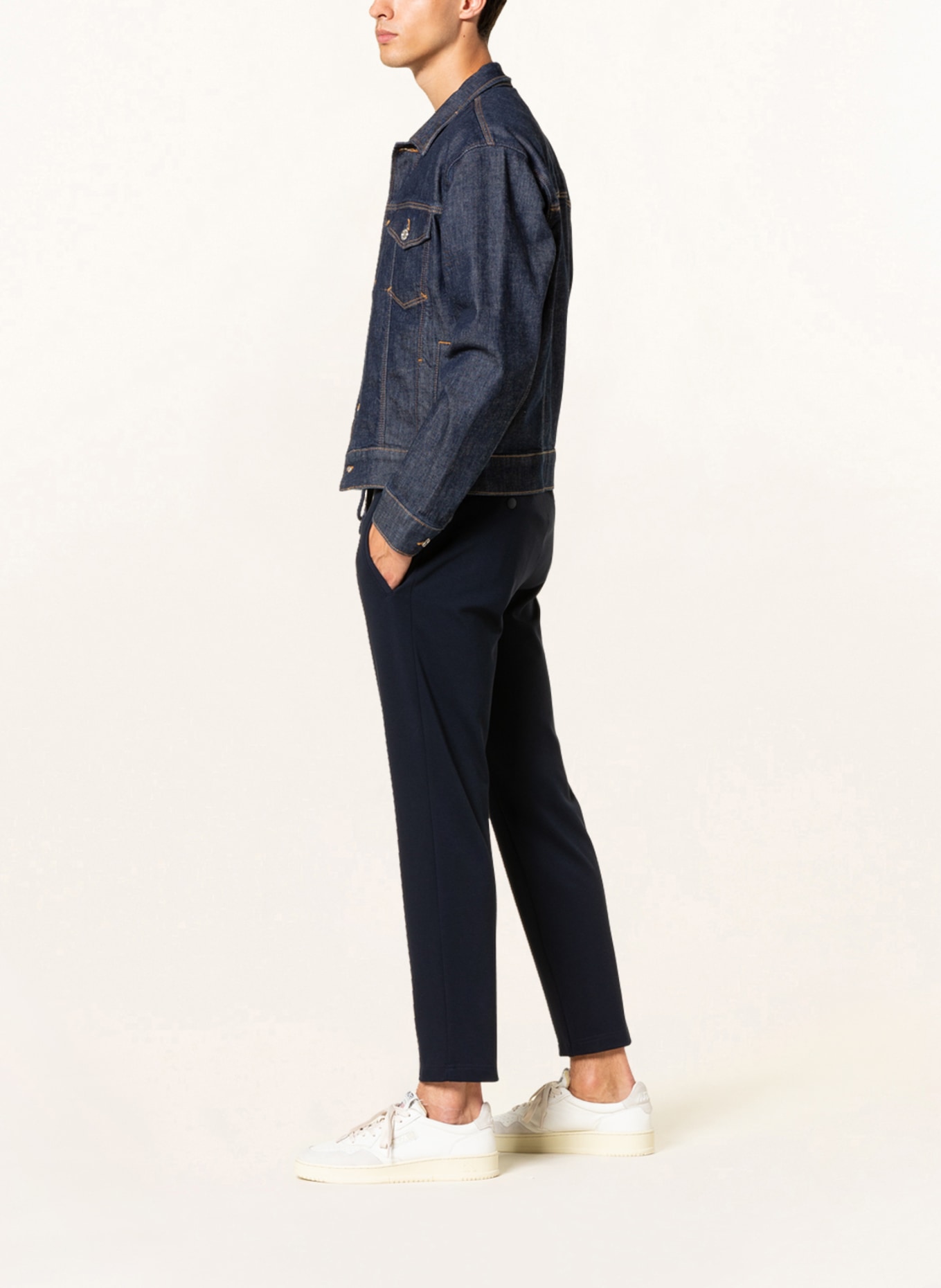 BRAX Trousers PHIL in jogger style Cropped fit , Color: 22 NAVY (Image 4)