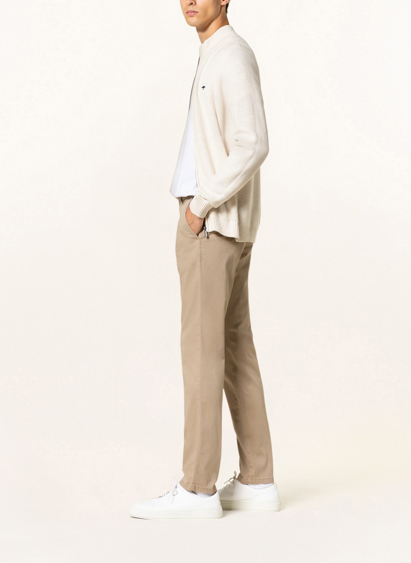FYNCH-HATTON Chino kalhoty Modern Fit, Barva: BÉŽOVÁ (Obrázek 4)