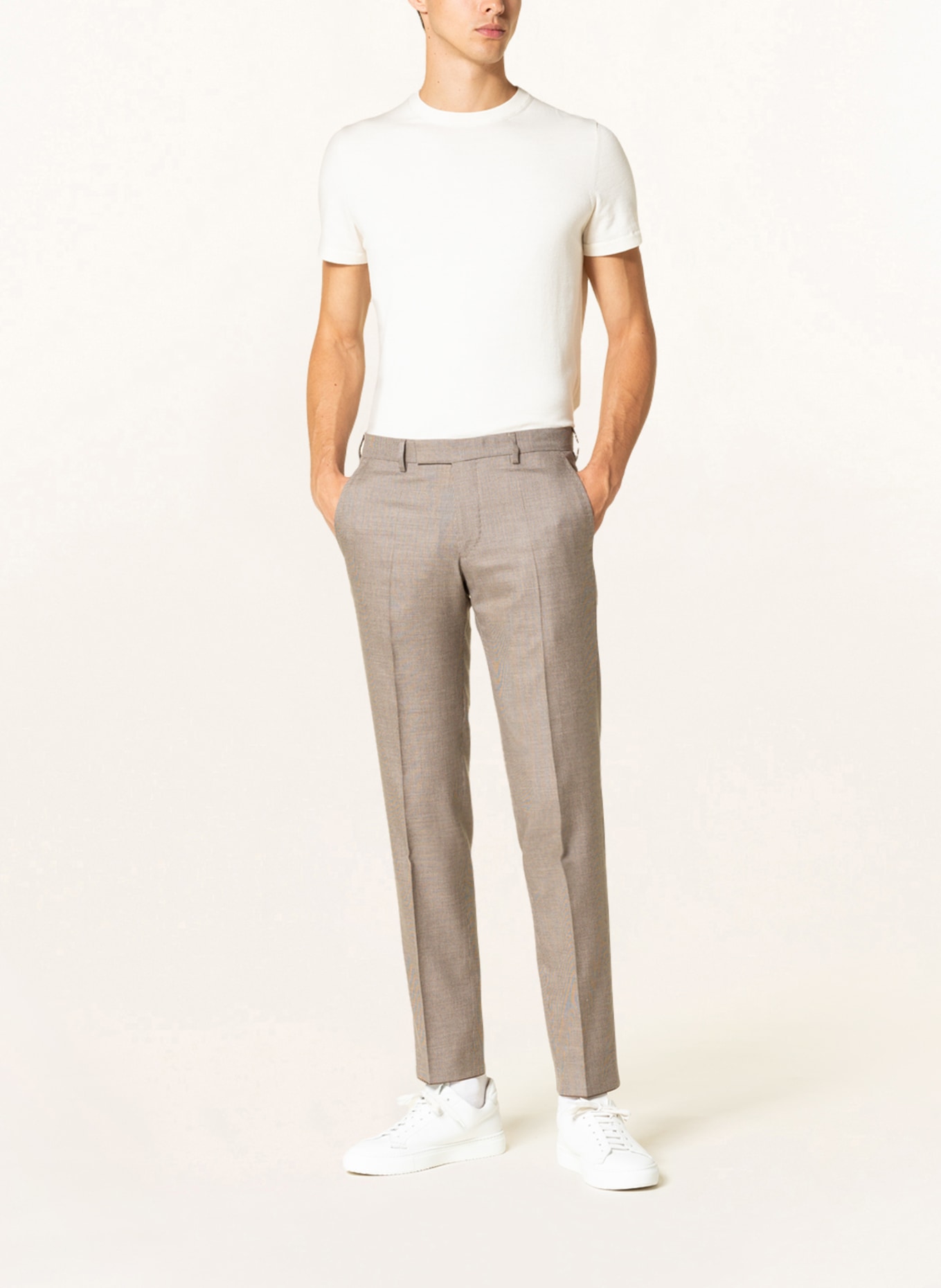 BALDESSARINI Suit trousers extra slim fit, Color: 1506 Wind Chime mel (Image 3)