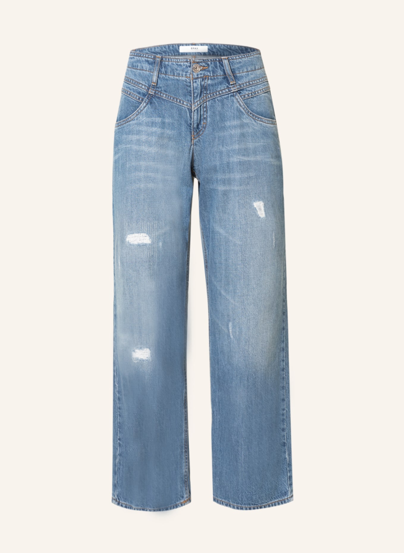 BRAX Jeans-Culotte MAINE, Farbe: 26 USED DESTROYED BLUE (Bild 1)