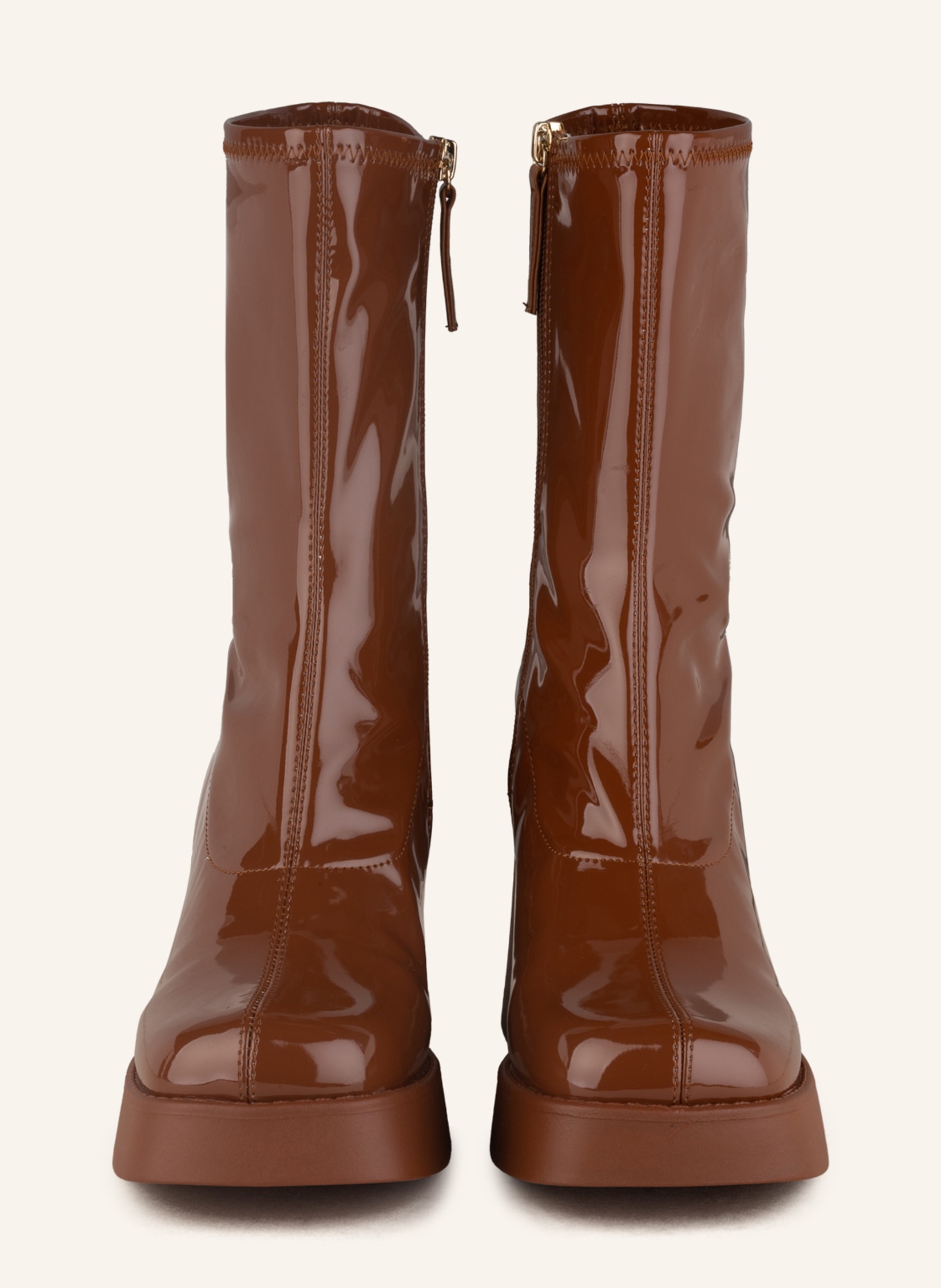STEVE MADDEN Platform ankle boots OVERCAST, Color: COGNAC (Image 3)