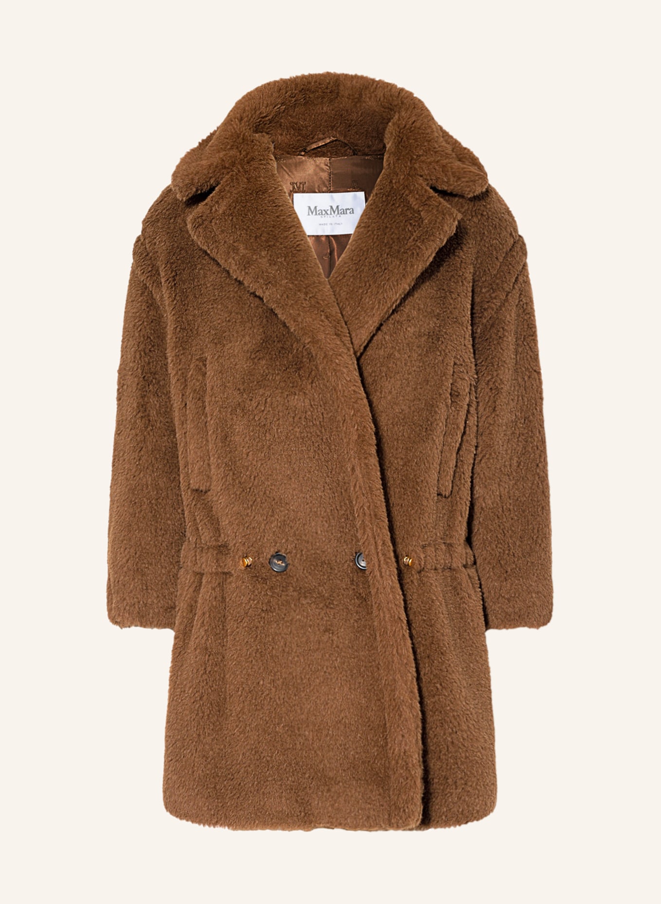Max Mara Plyšový kabát s alpakou , Barva: KOŇAKOVÁ (Obrázek 1)