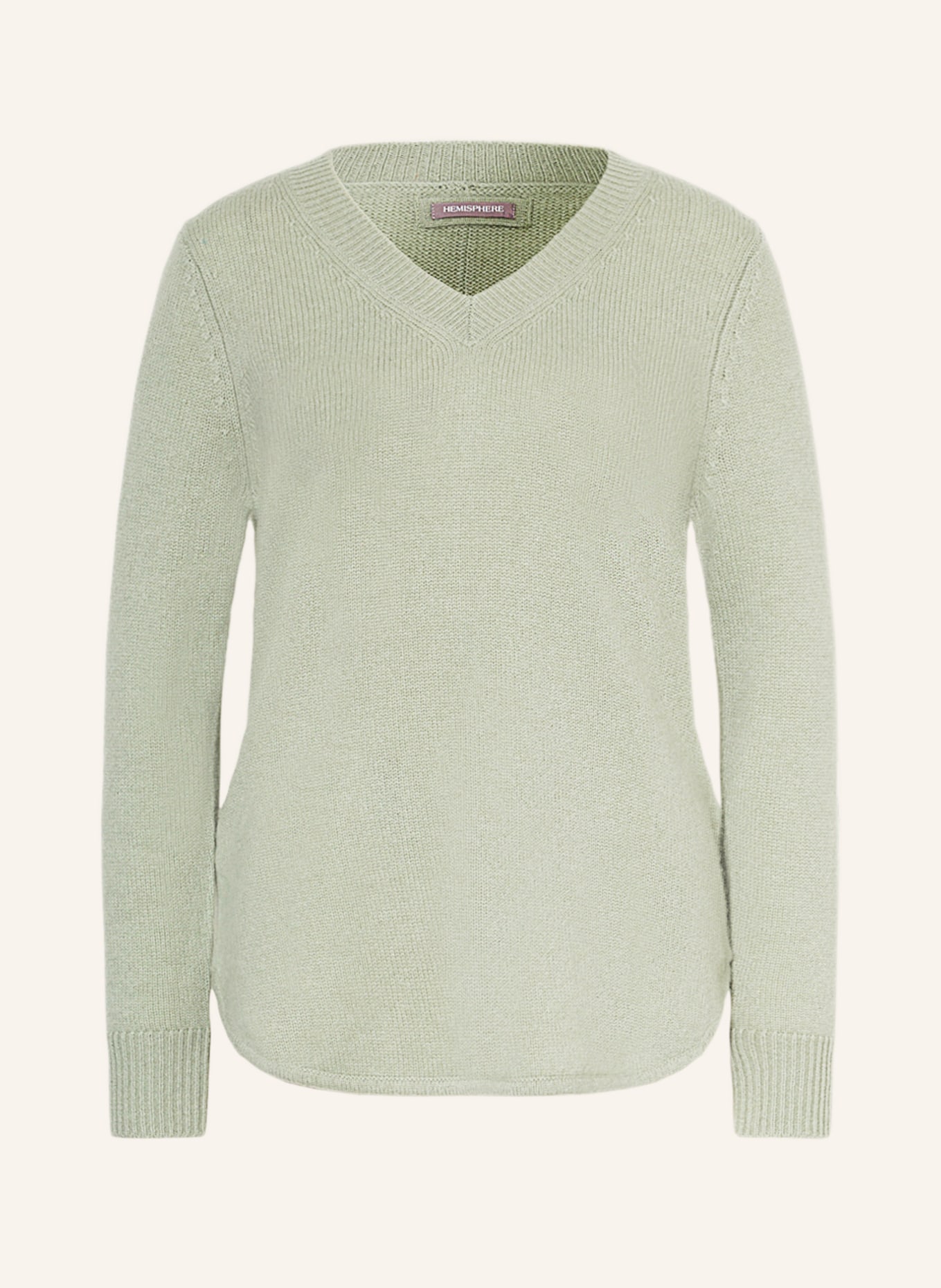 HEMISPHERE Sweter z kaszmiru , Kolor: JASNOZIELONY (Obrazek 1)