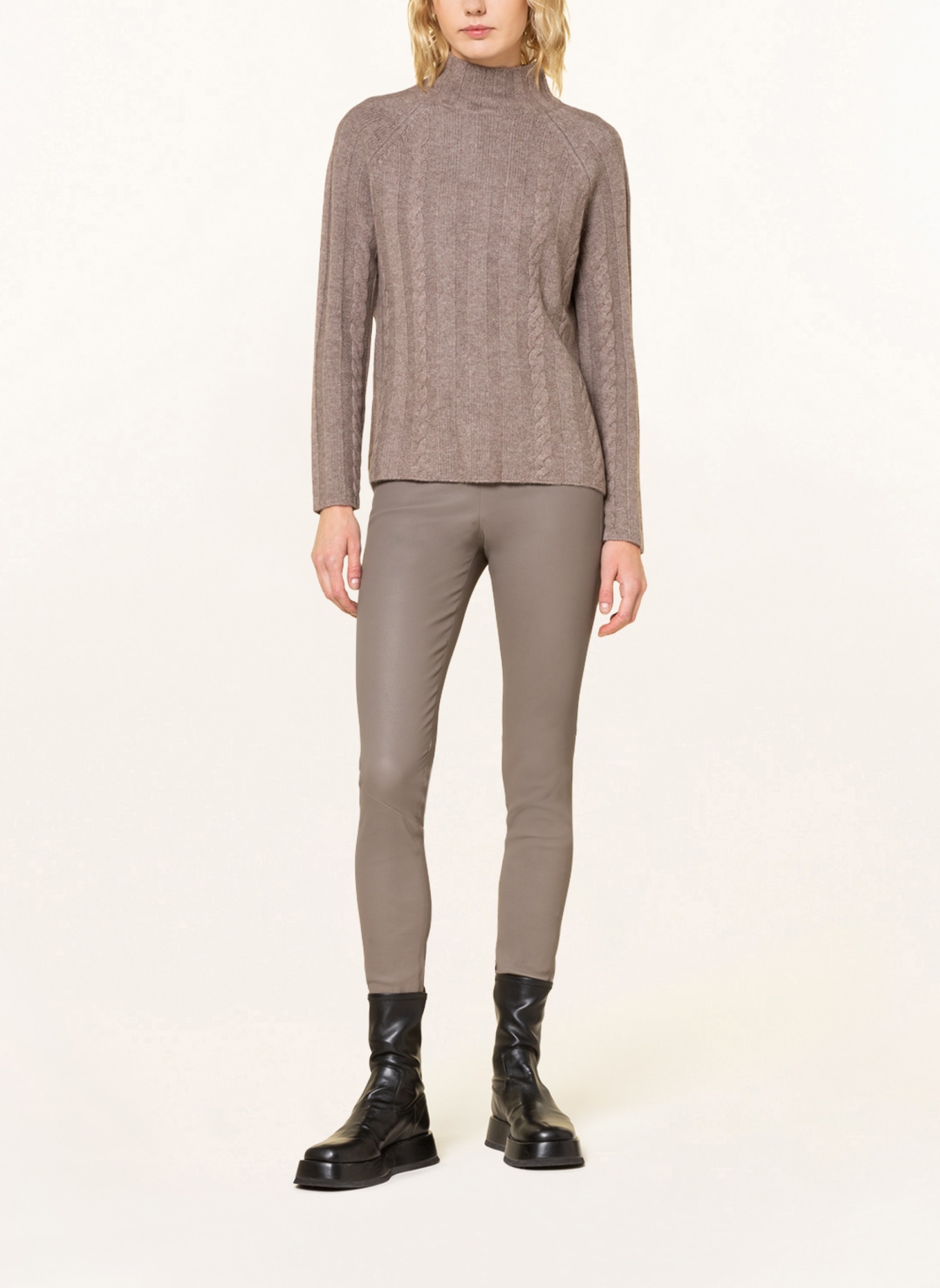 lilienfels Sweater with cashmere , Color: TAUPE (Image 2)