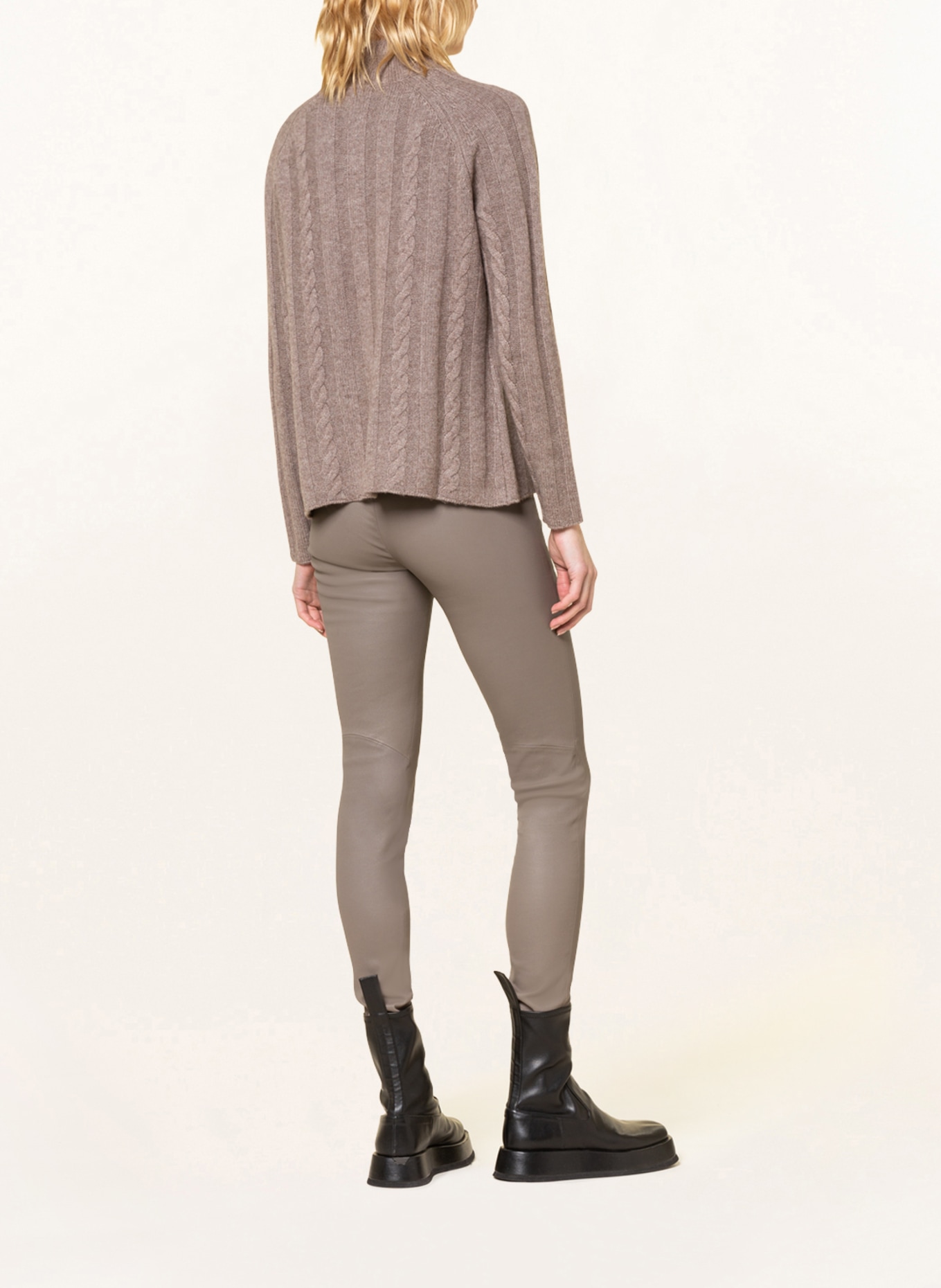 lilienfels Sweater with cashmere , Color: TAUPE (Image 3)