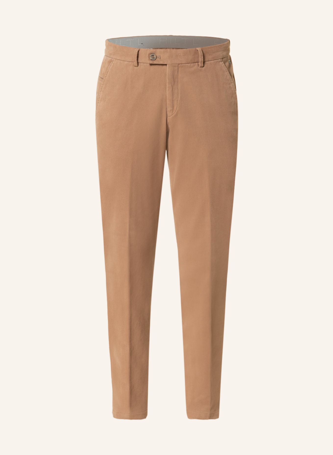 HILTL Chino kalhoty Slim Fit, Barva: SVĚTLE HNĚDÁ (Obrázek 1)