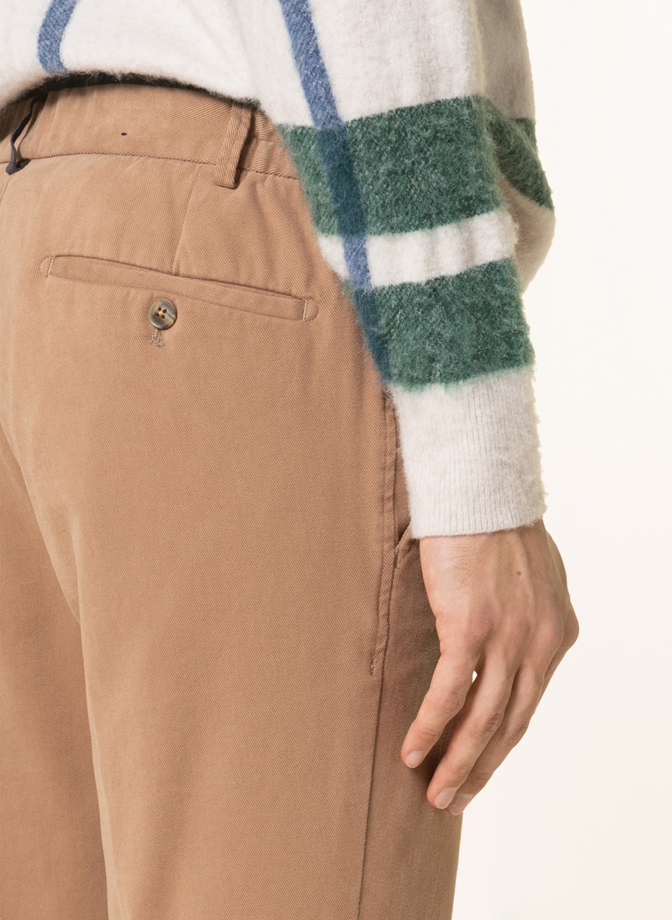 HILTL Chino kalhoty Slim Fit, Barva: SVĚTLE HNĚDÁ (Obrázek 5)