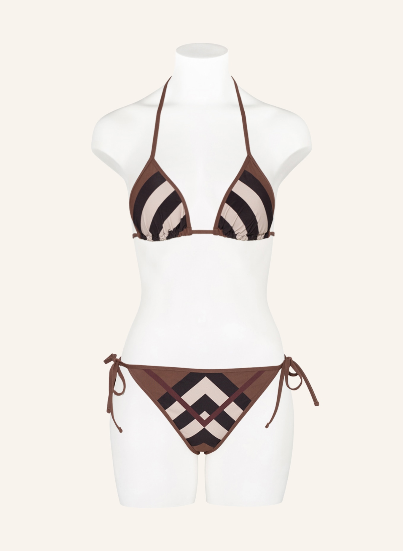 BURBERRY Triangle bikini COBB, Color: BROWN/ LIGHT BROWN/ BLACK (Image 2)
