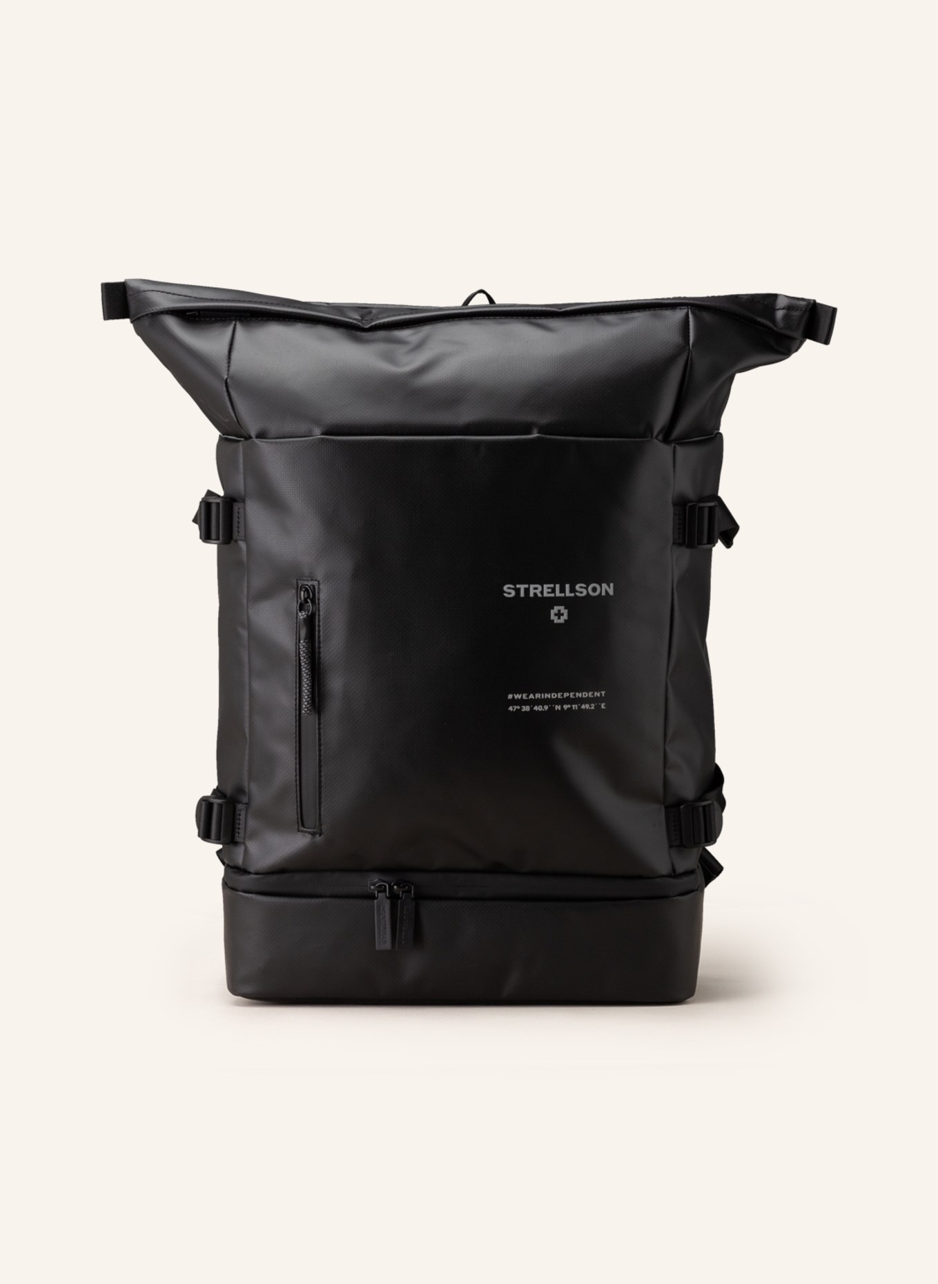 STRELLSON Backpack STOCKWELL 2.0 with laptop compartment, Color: BLACK (Image 1)