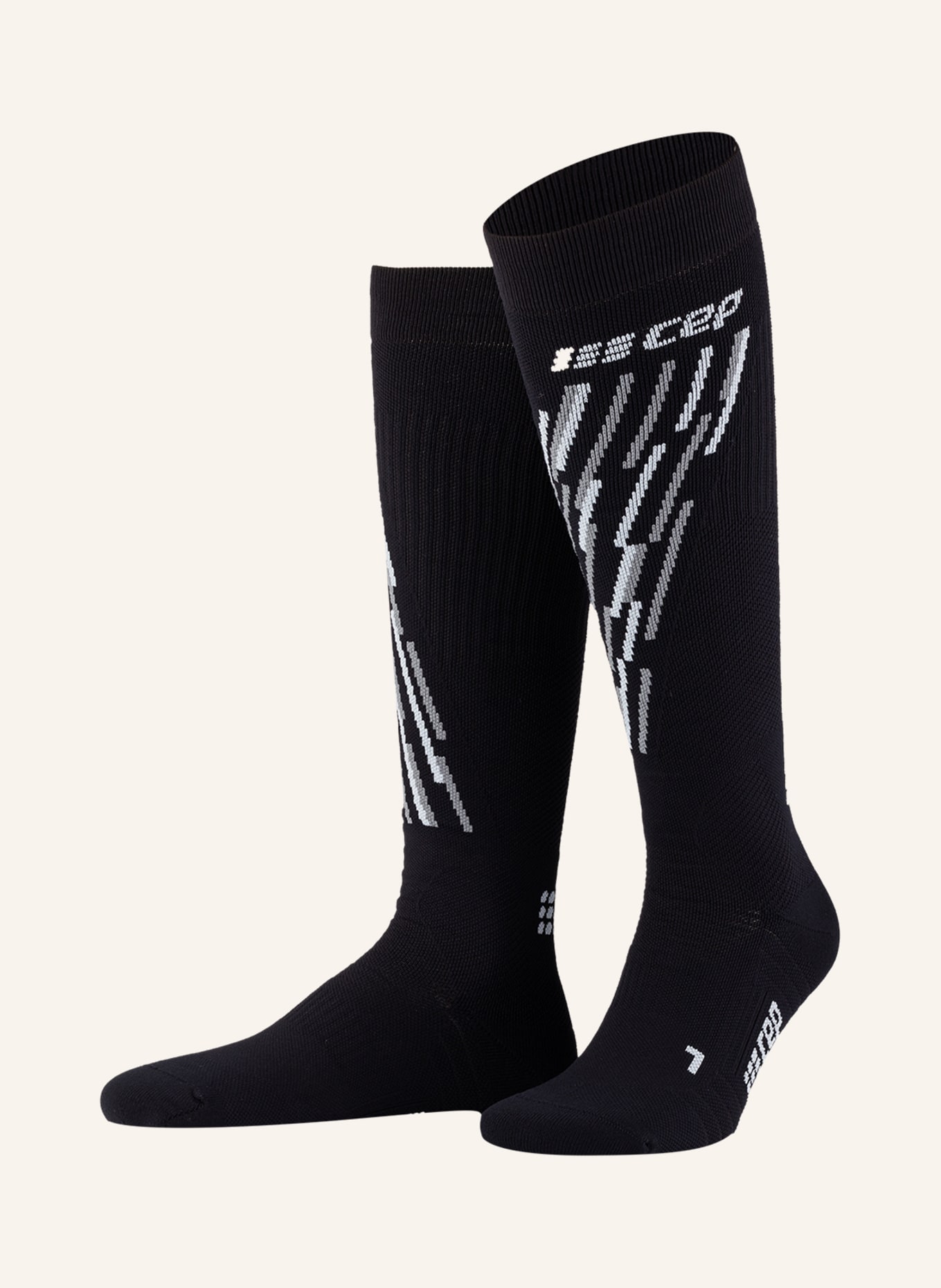 cep Lyžařské ponožky SKI THERMO COMPRESSION , Barva: 535 black/anthracite (Obrázek 1)