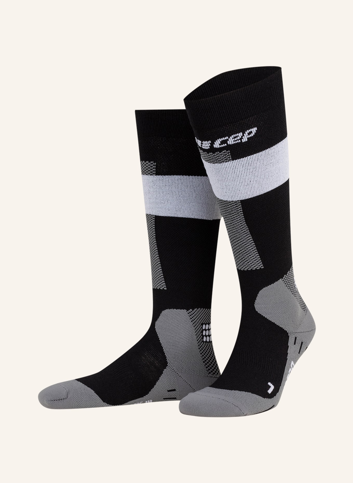 cep Ski socks MERINO COMPRESSION , Color: GRAY (Image 1)