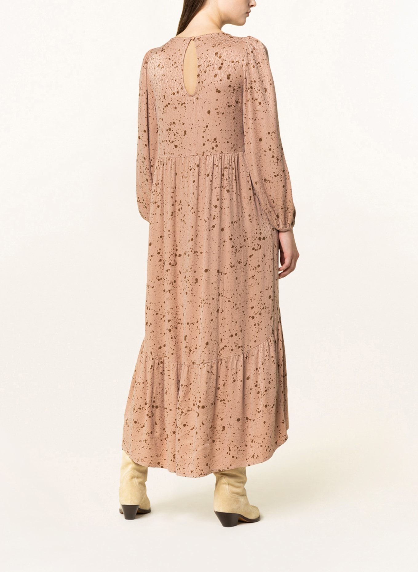 LOVJOI Kleid AUDREYANA, Farbe: ROSÉ/ BRAUN (Bild 3)