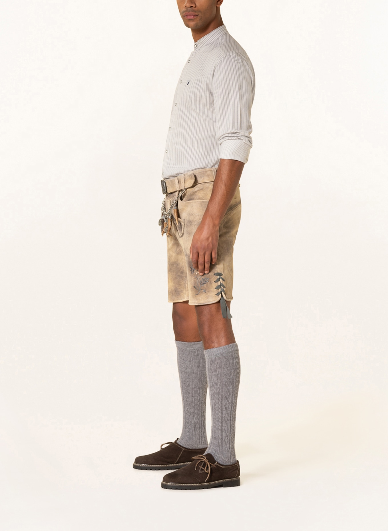 Spieth & Wensky Spodnie skórzane WESTLEY, Kolor: KHAKI (Obrazek 4)
