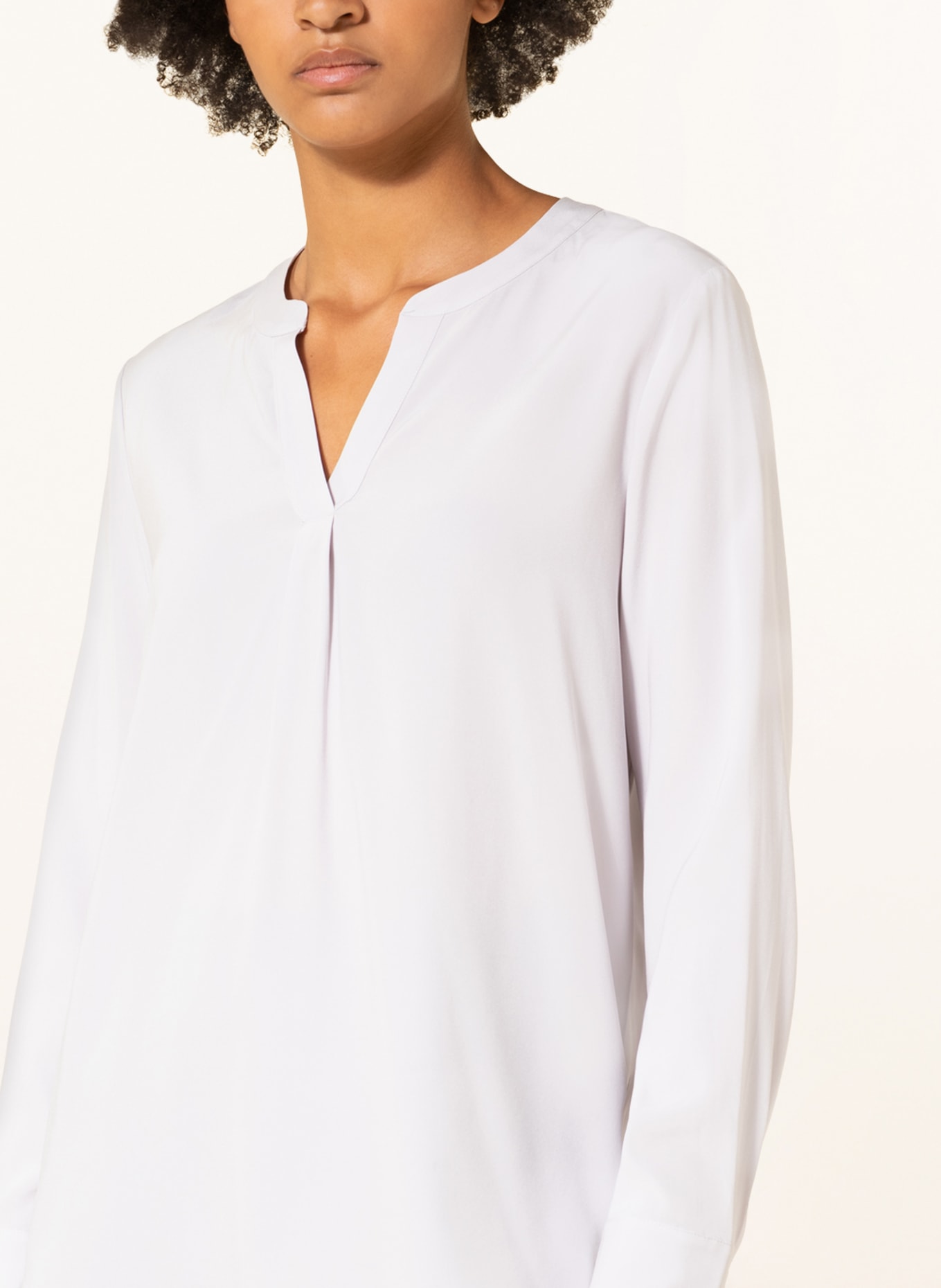 HERZEN'S ANGELEGENHEIT Shirt blouse in silk: LIGHT GRAY