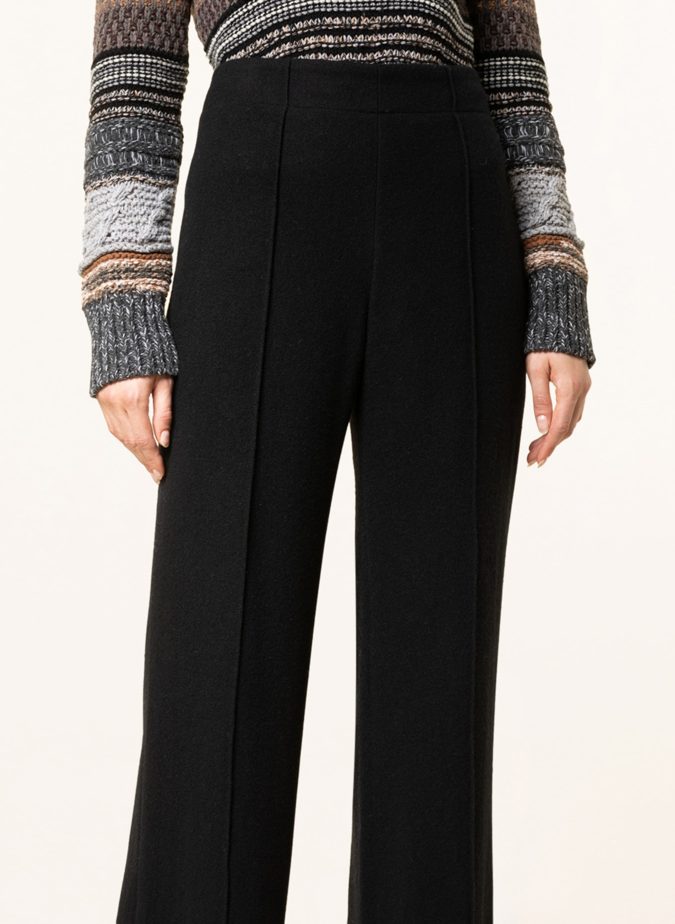Chloé Pants with cashmere, Color: BLACK (Image 5)