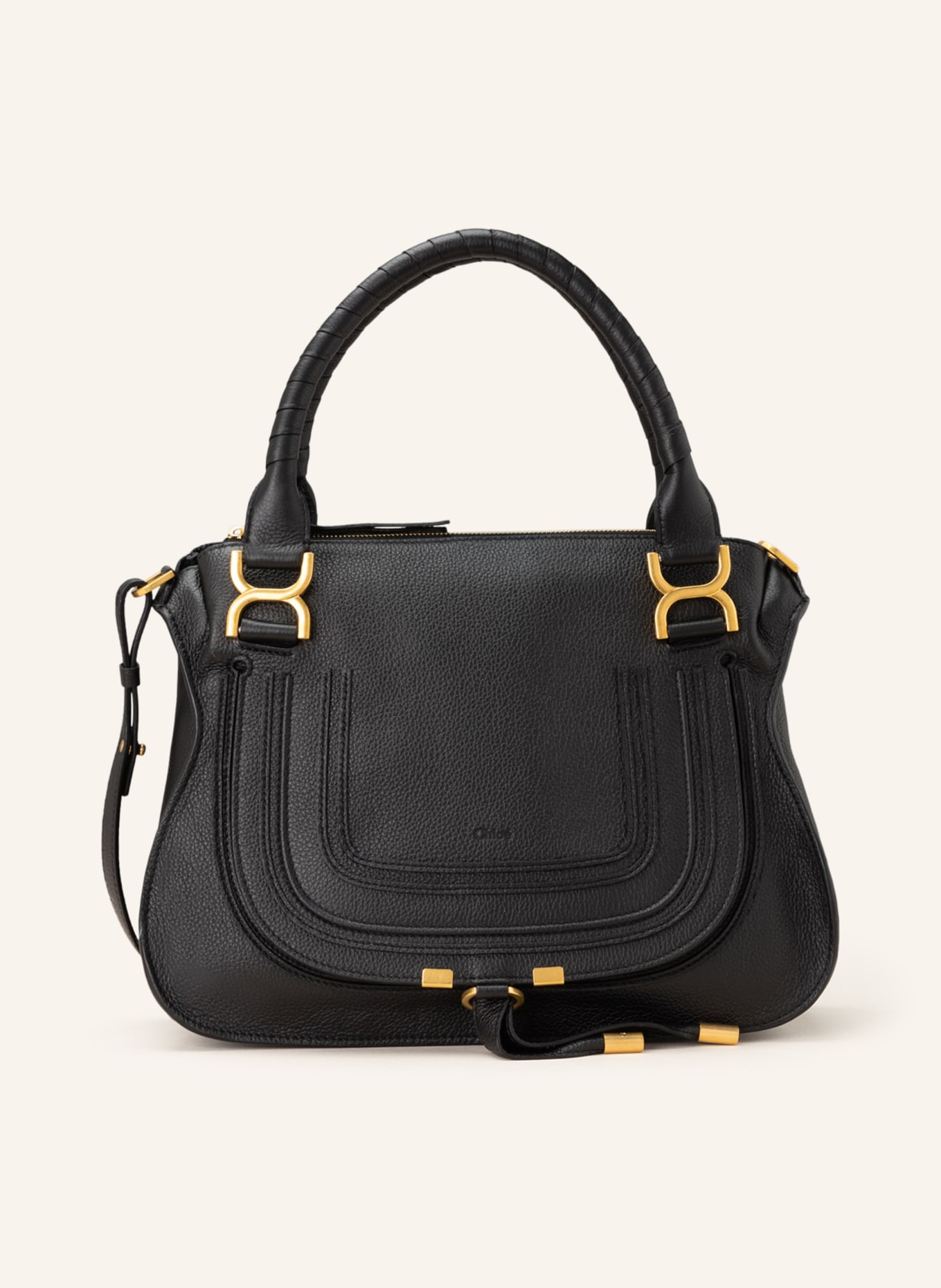 Chloé Handbag MARCIE LARGE, Color: BLACK/ GOLD (Image 1)