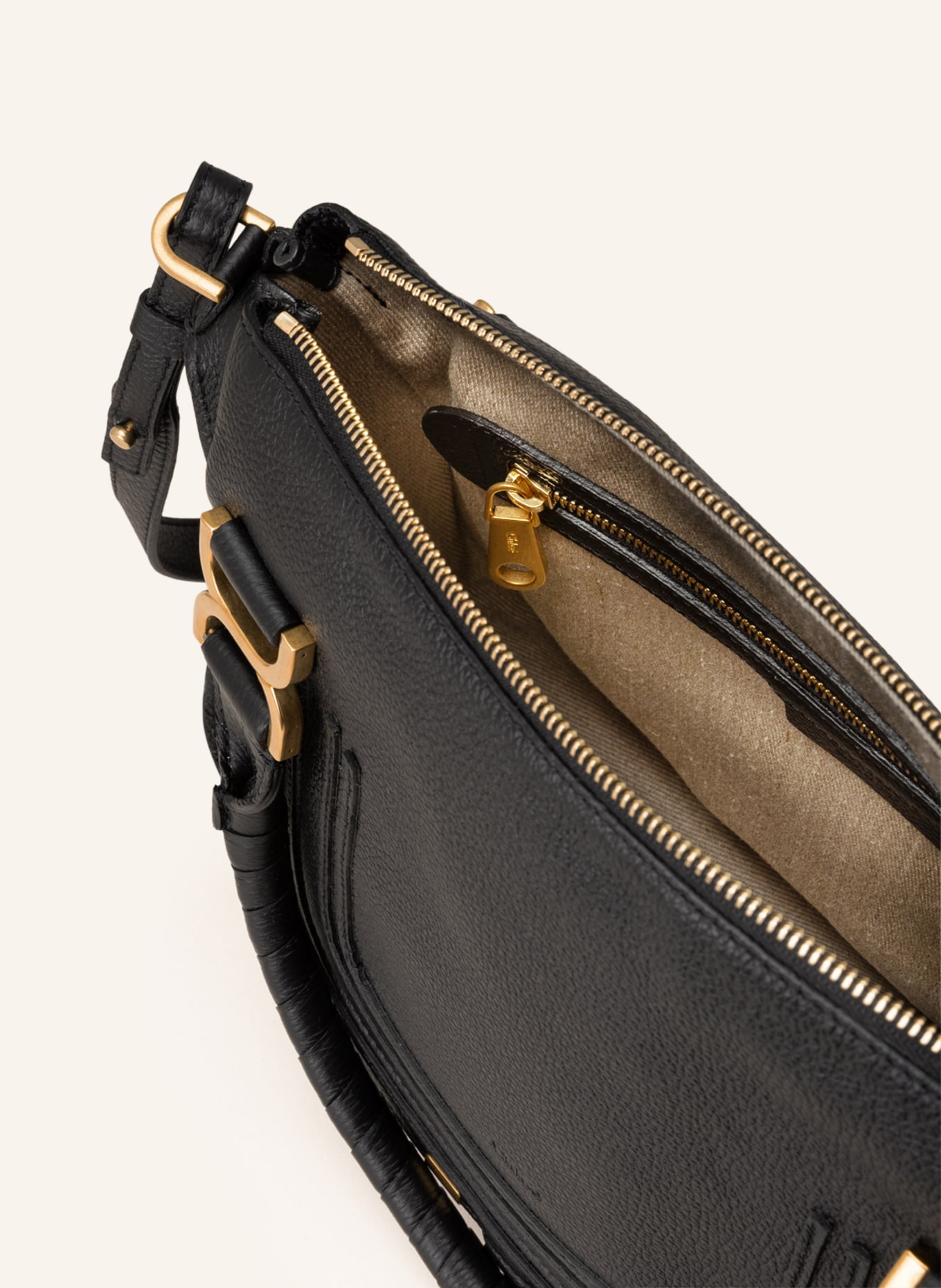 Chloé Handbag MARCIE LARGE, Color: BLACK/ GOLD (Image 3)