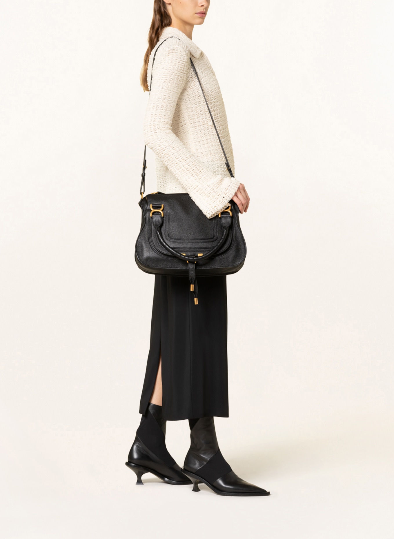 Chloé Handbag MARCIE LARGE, Color: BLACK/ GOLD (Image 5)