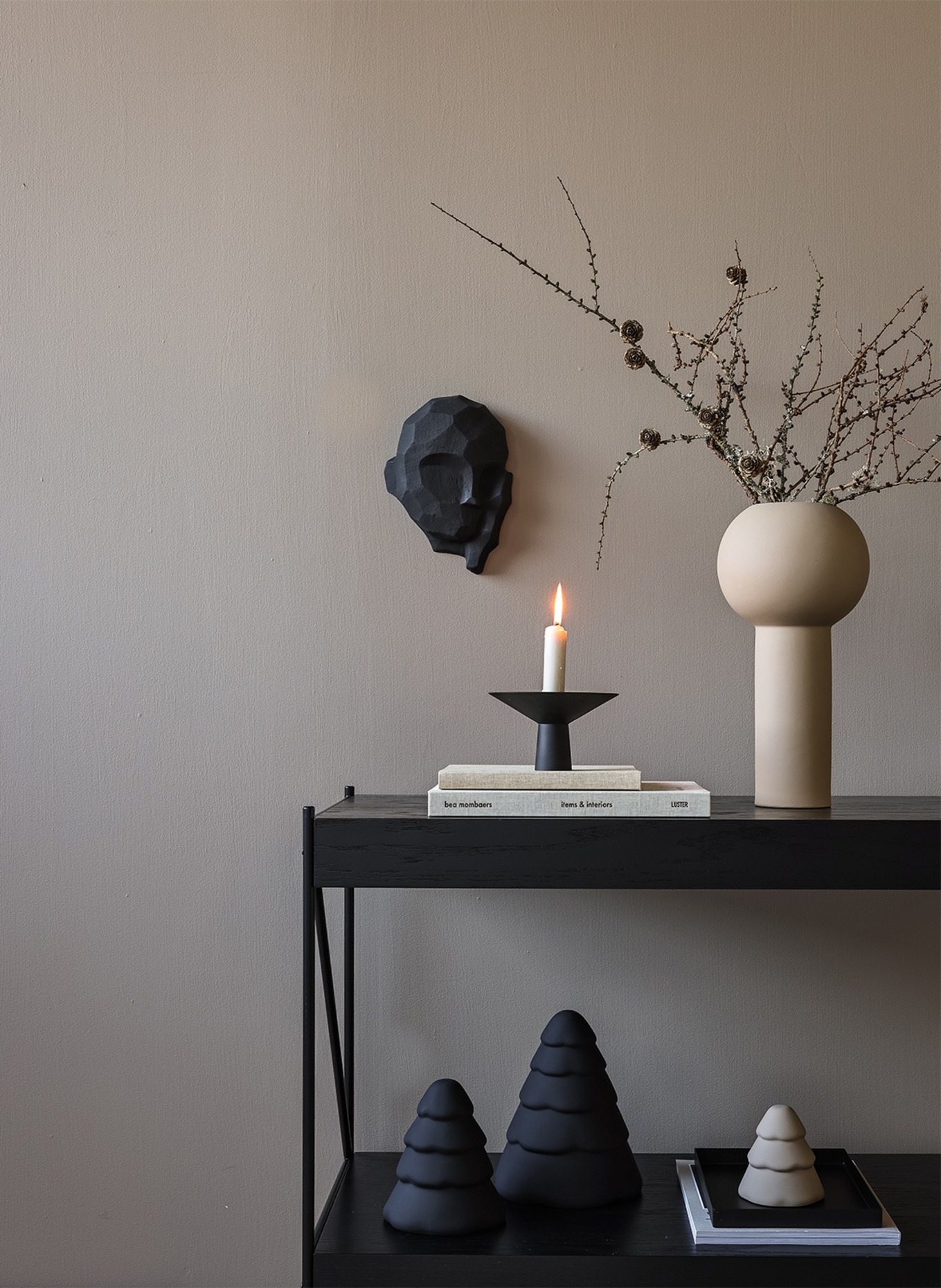 COOEE Design Dekofigur SNOWY: SCHWARZ