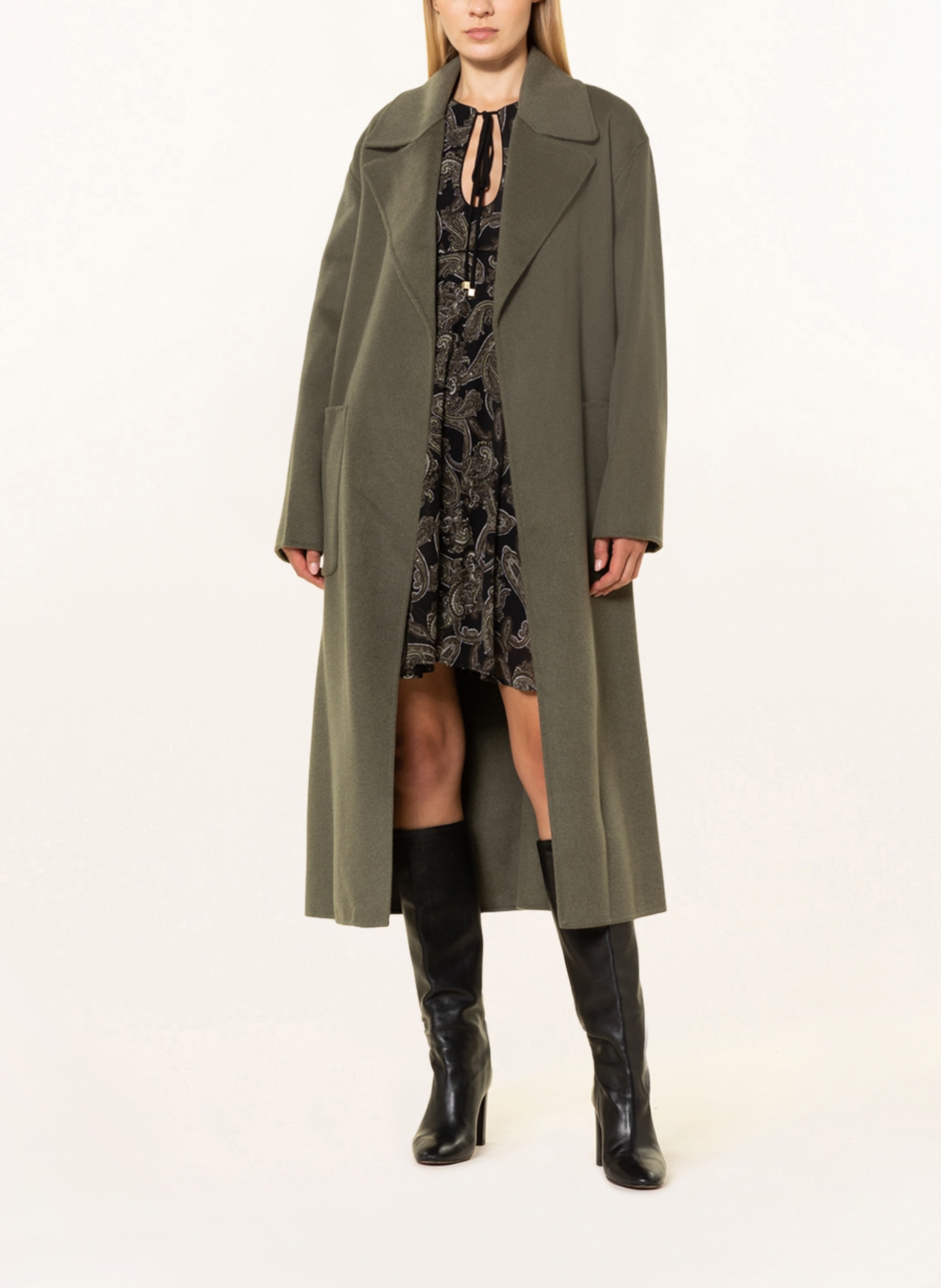 MICHAEL KORS Wool coat, Color: OLIVE (Image 2)