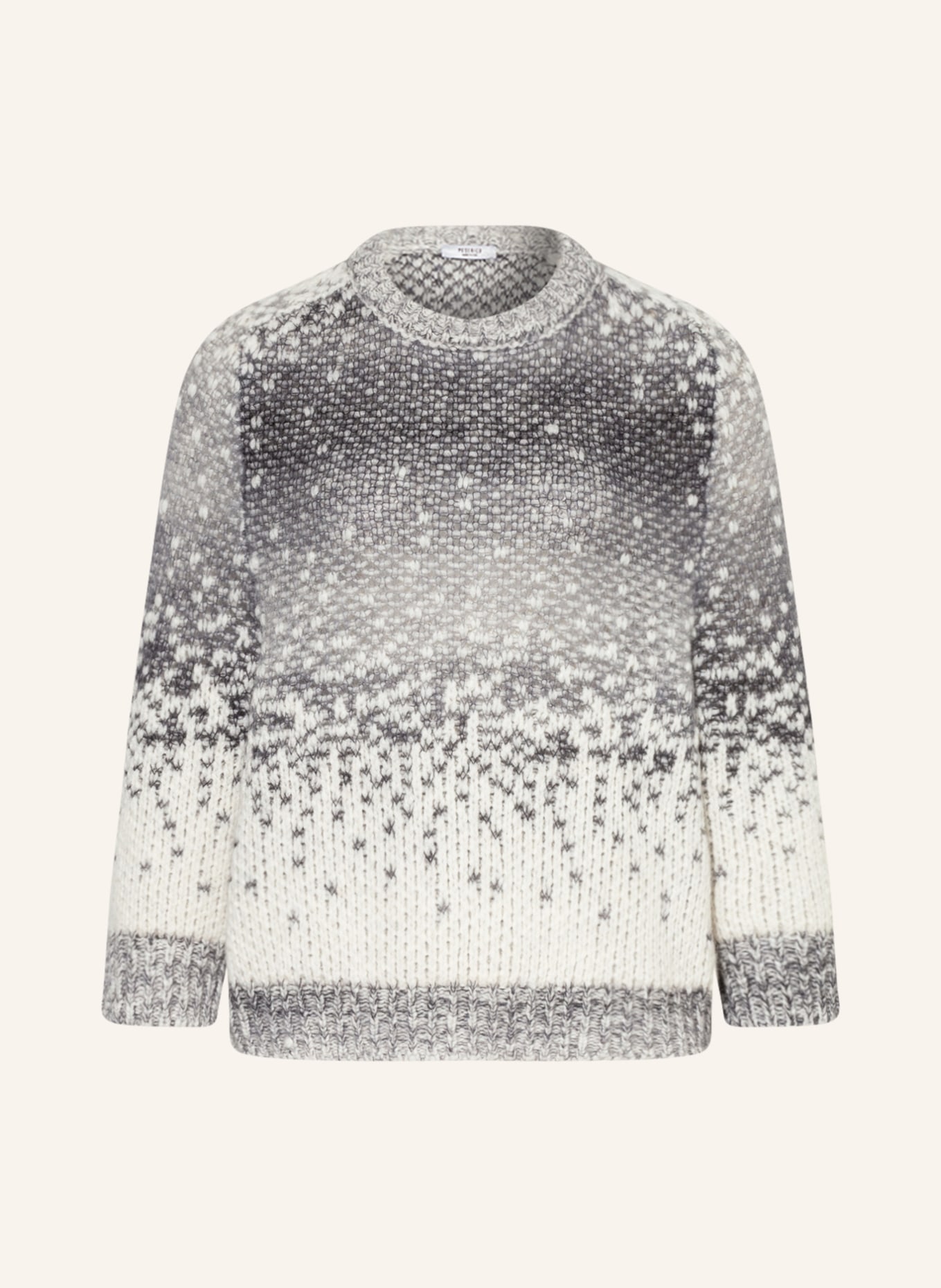 PESERICO Sweater with alpaca, Color: WHITE/ GRAY (Image 1)