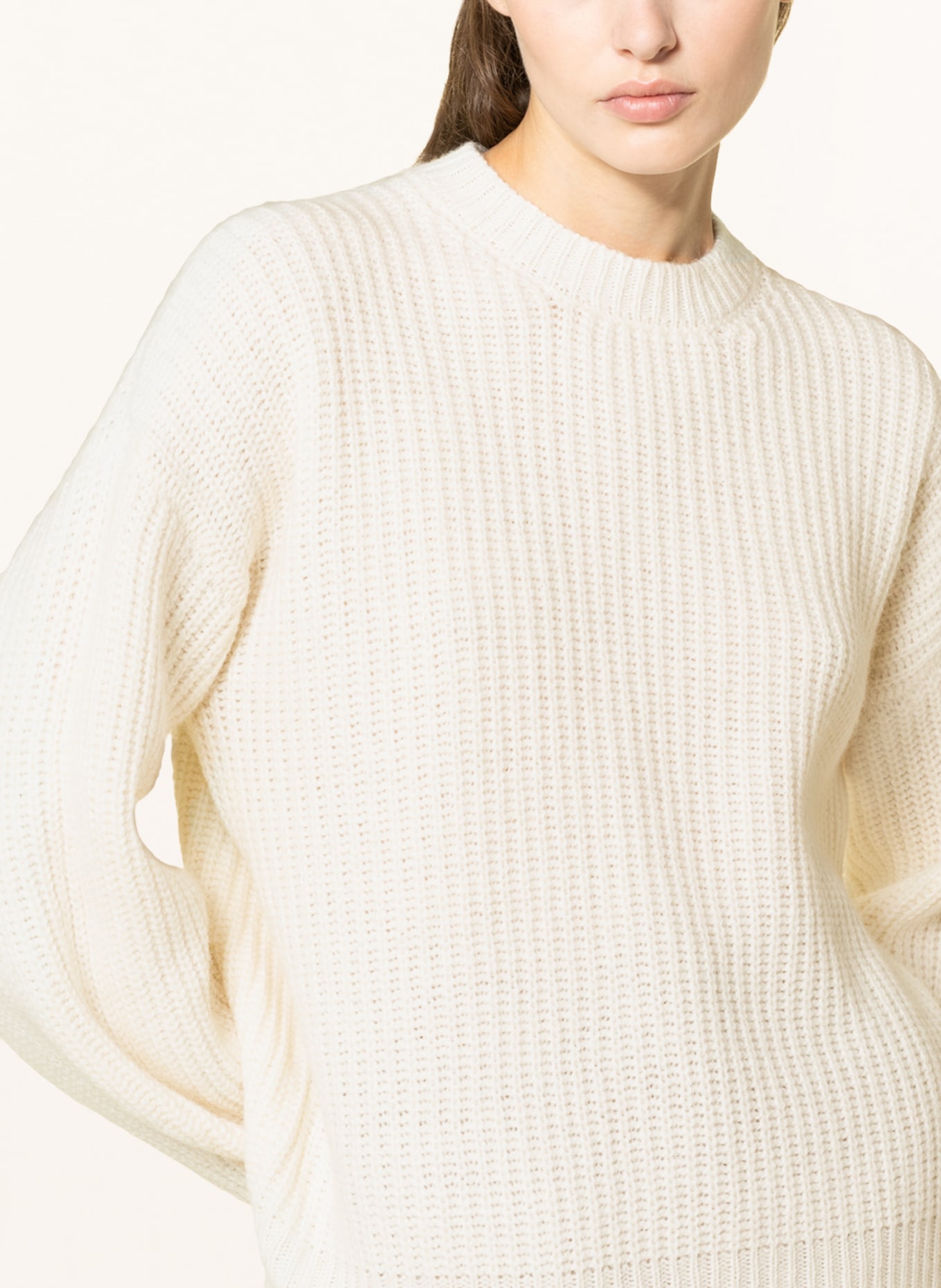PESERICO Sweater with alpaca, Color: ECRU (Image 4)