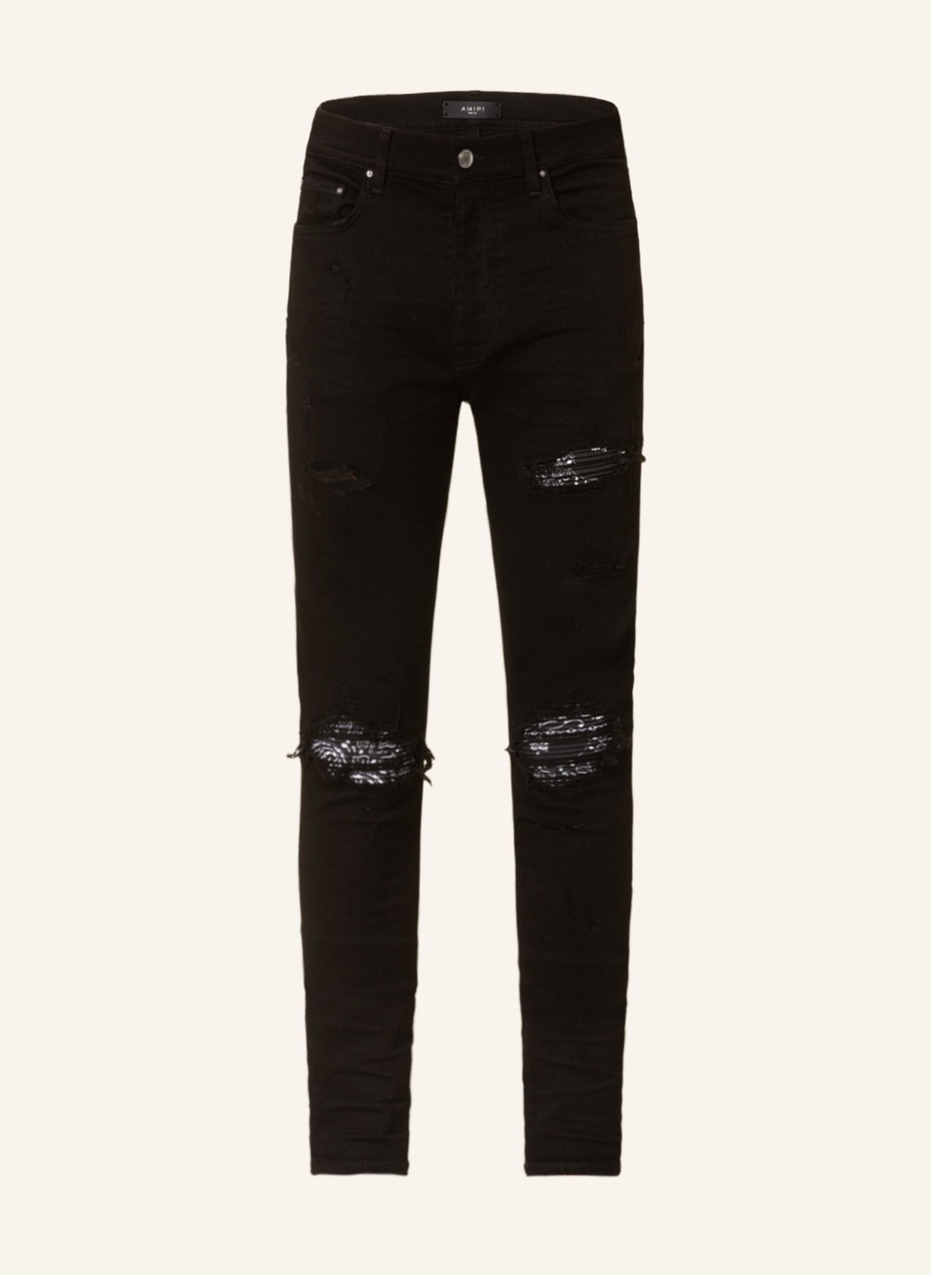 AMIRI Destroyed jeans extra slim fit, Color: 018 BLACK (Image 1)
