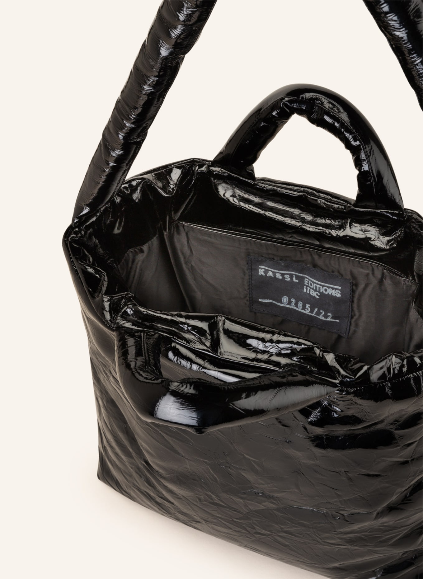 KASSL Handbag PILLOW MEDIUM , Color: BLACK (Image 3)