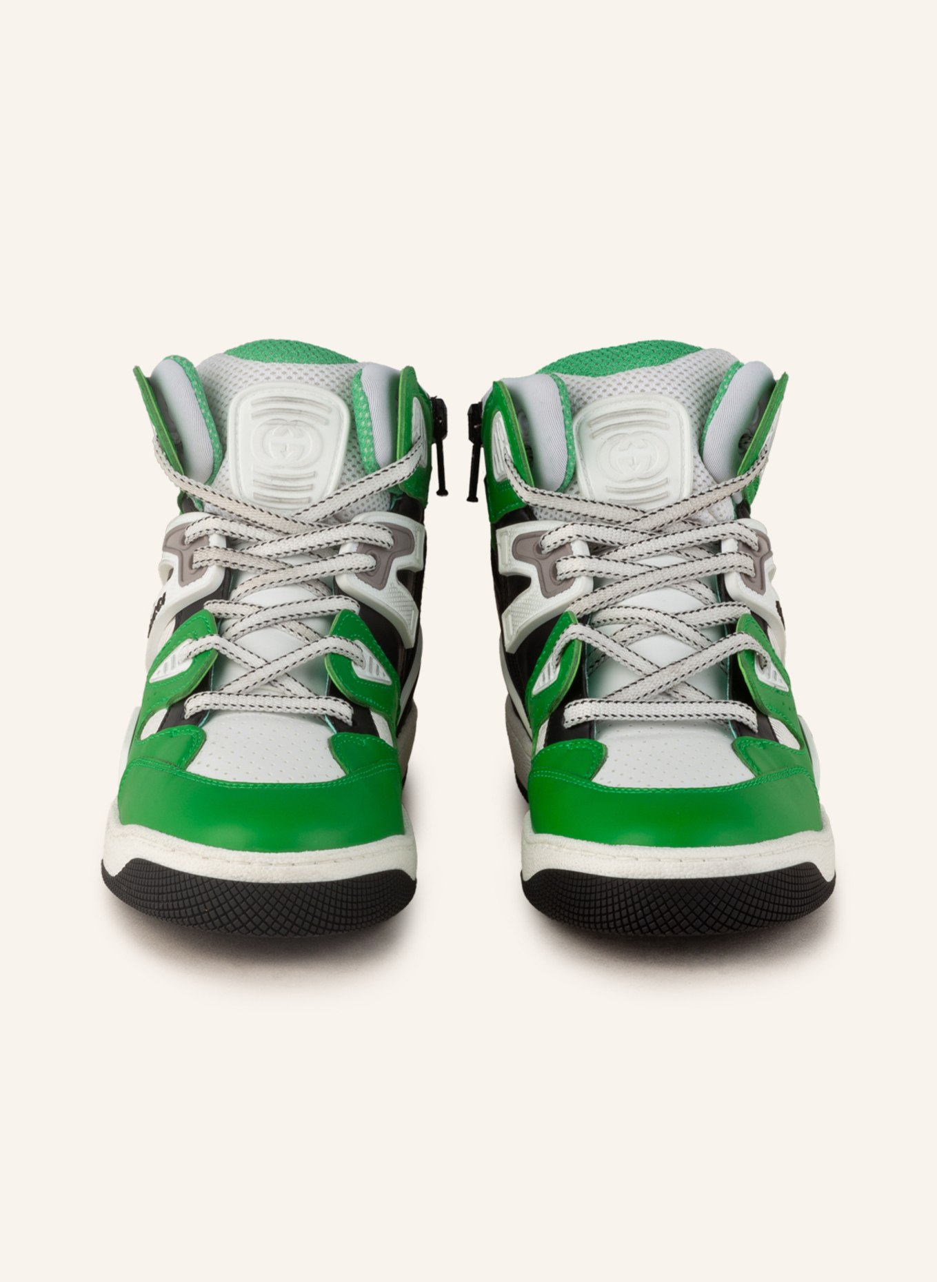 GUCCI Hightop-Sneaker, Farbe: GRÜN/ WEISS/ SCHWARZ (Bild 3)