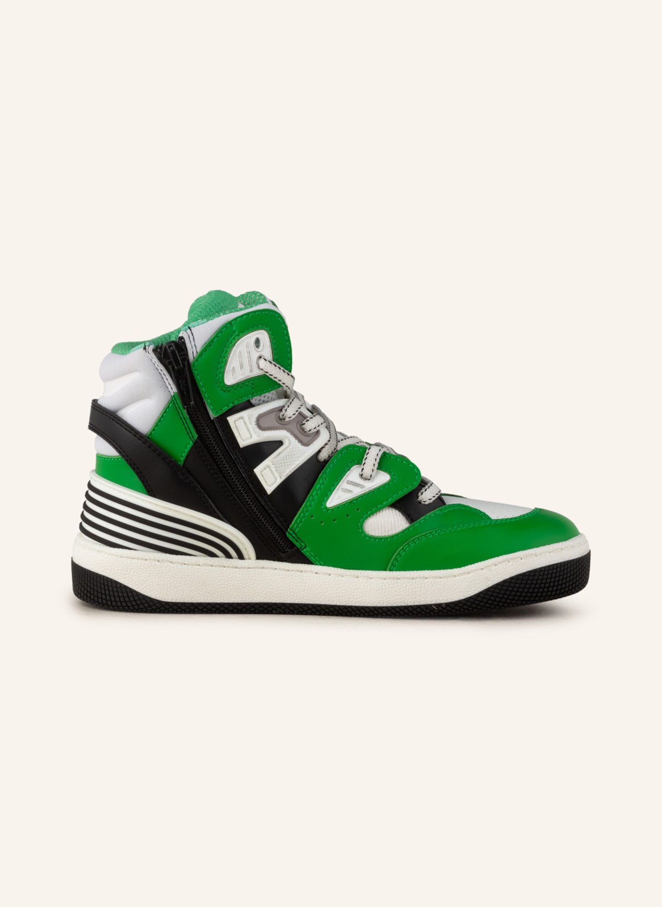 GUCCI Hightop-Sneaker, Farbe: GRÜN/ WEISS/ SCHWARZ (Bild 5)
