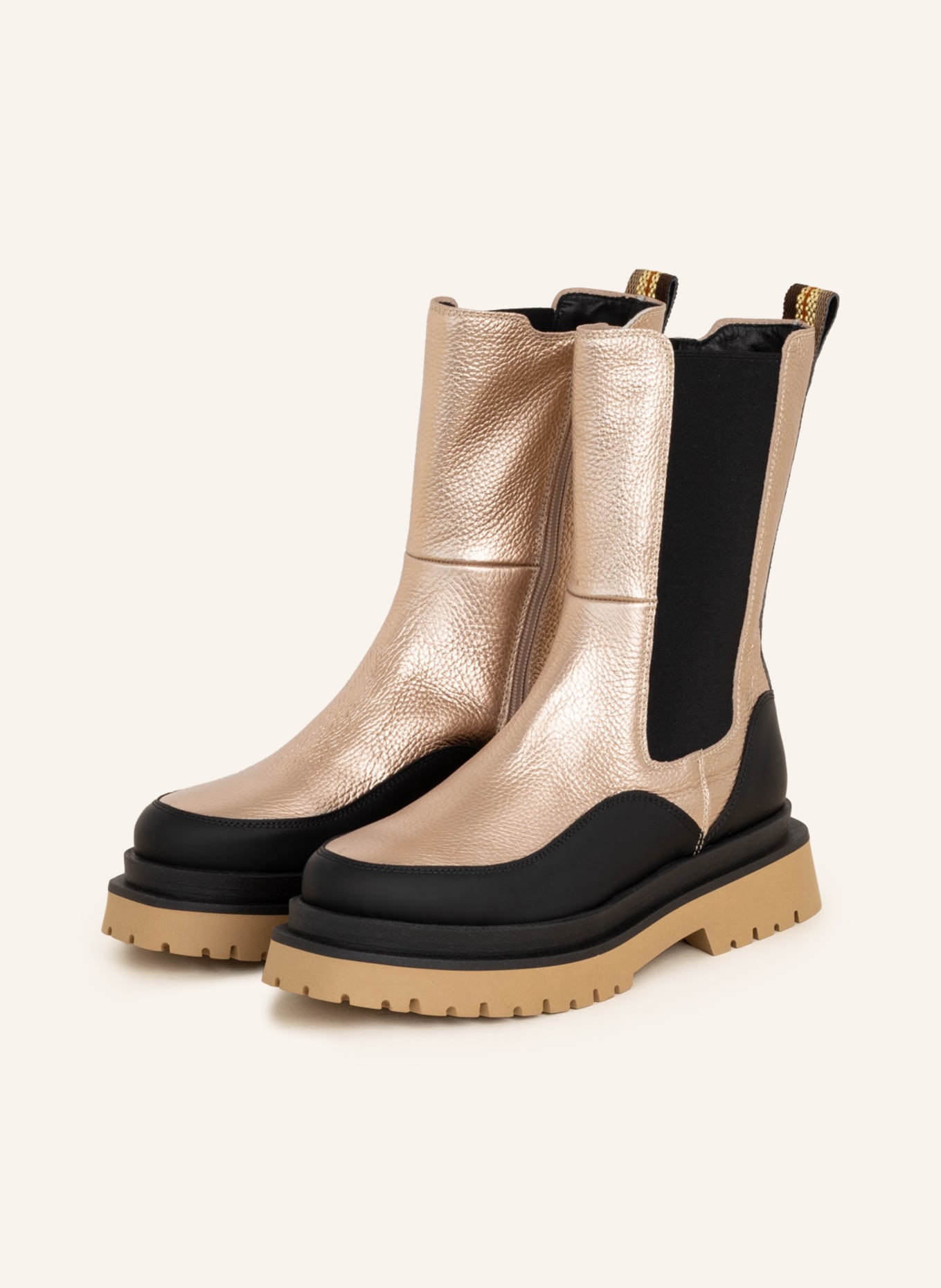 Pertini  boots, Color: GOLD/ BLACK (Image 1)