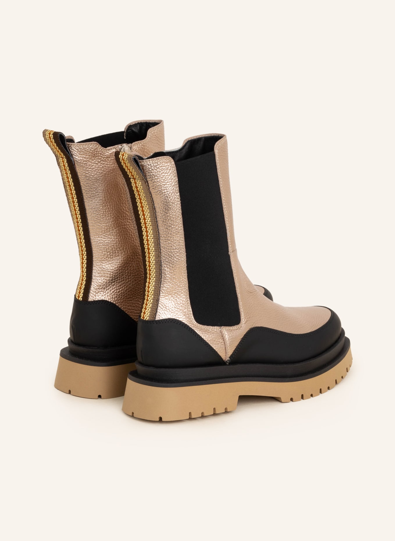 Pertini Chelsea-Boots, Farbe: GOLD/ SCHWARZ (Bild 2)
