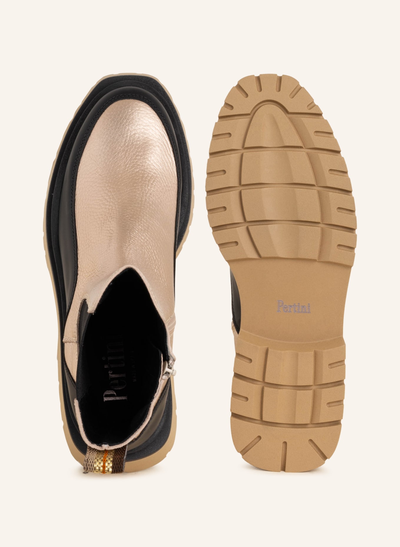 Pertini Chelsea-Boots, Farbe: GOLD/ SCHWARZ (Bild 6)