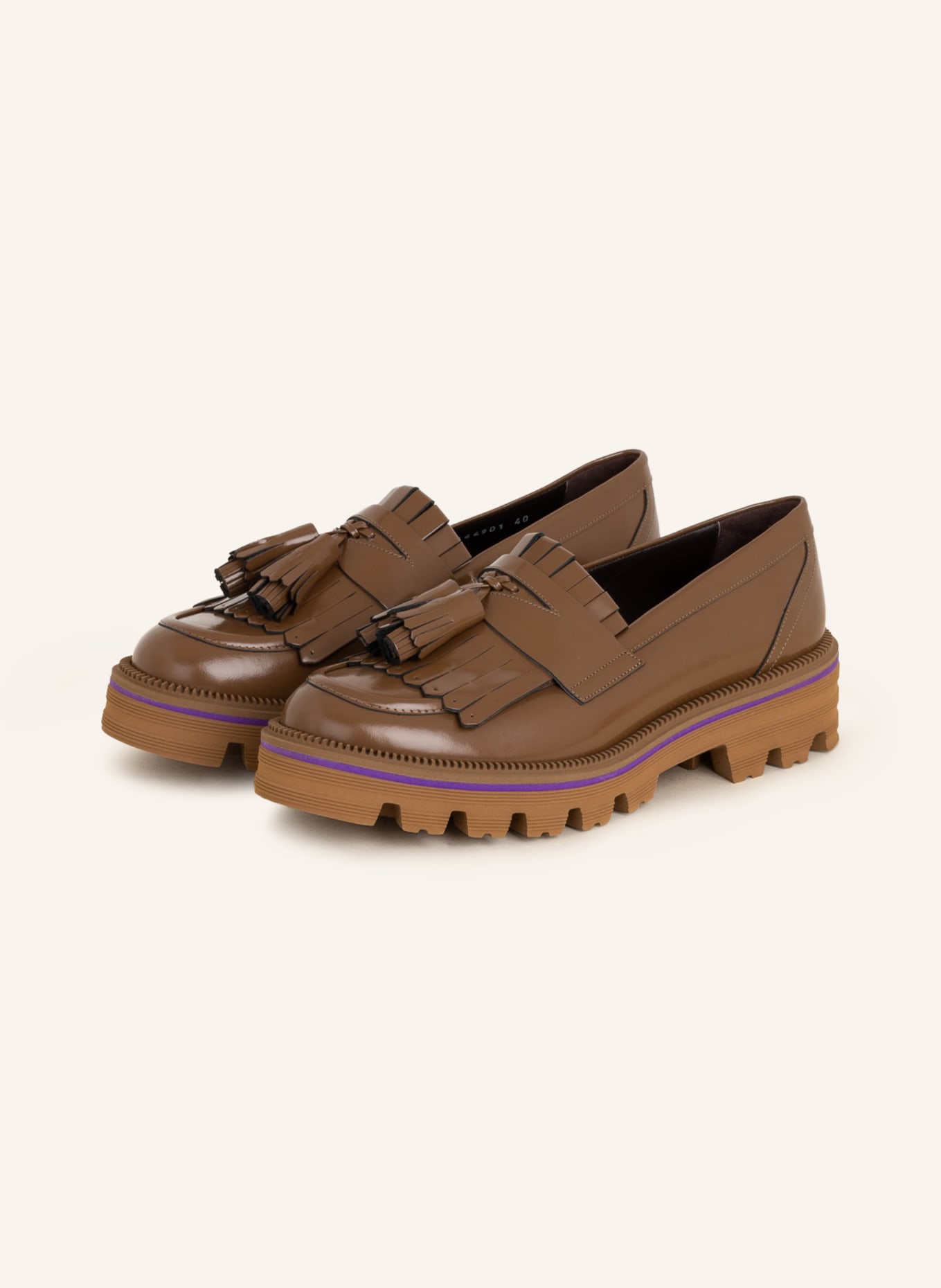 Pertini Platform loafers, Color: COGNAC (Image 1)