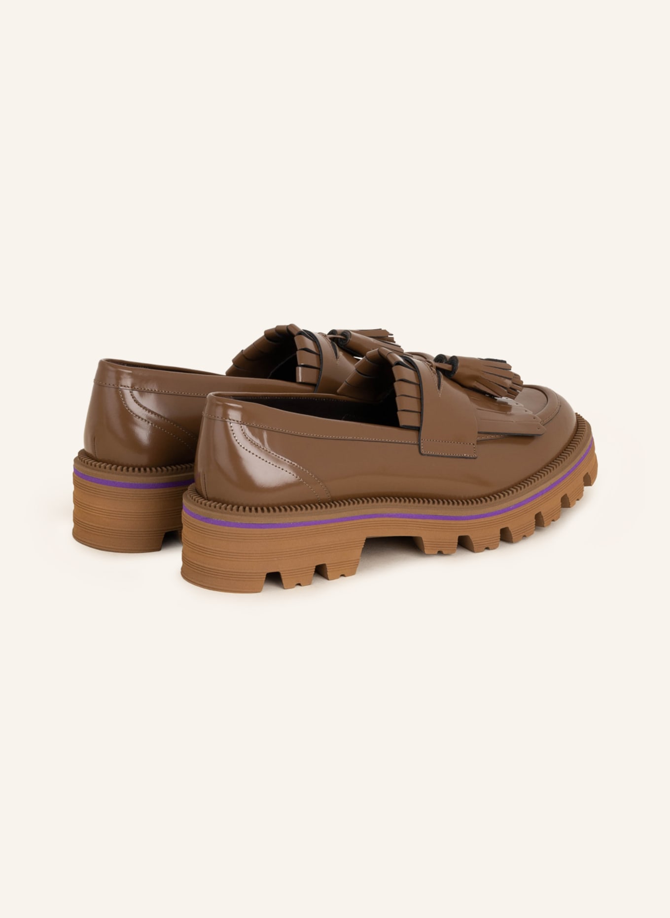 Pertini Platform loafers, Color: COGNAC (Image 2)