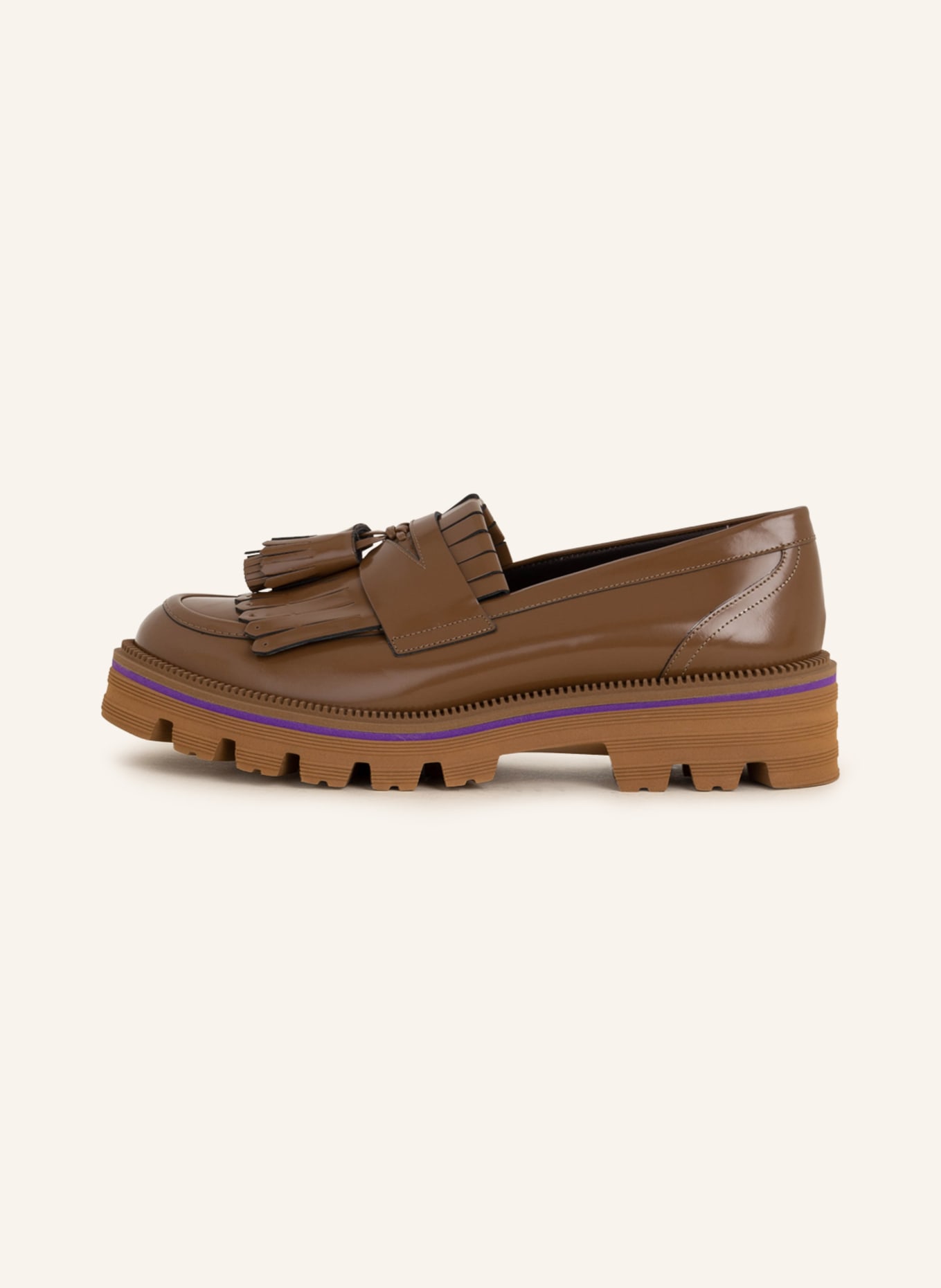 Pertini Platform loafers, Color: COGNAC (Image 4)