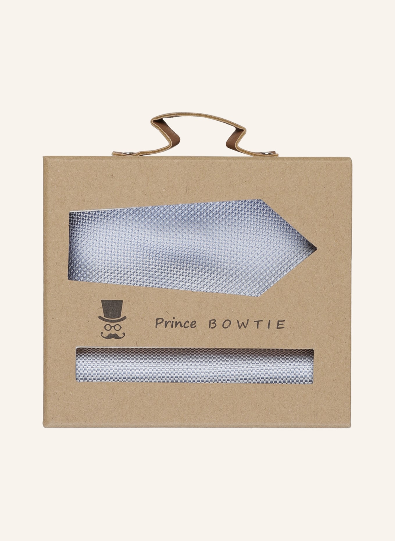 Prince BOWTIE Set: Krawatte und Einstecktuch, Farbe: HELLBLAU (Bild 1)