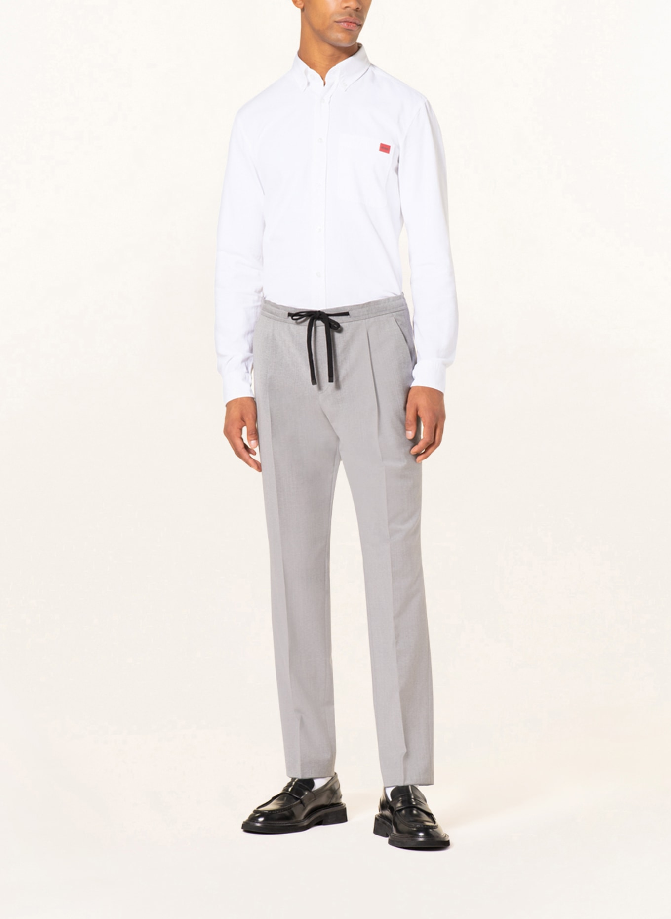 HUGO Shirt EVITO casual slim fit, Color: WHITE (Image 2)