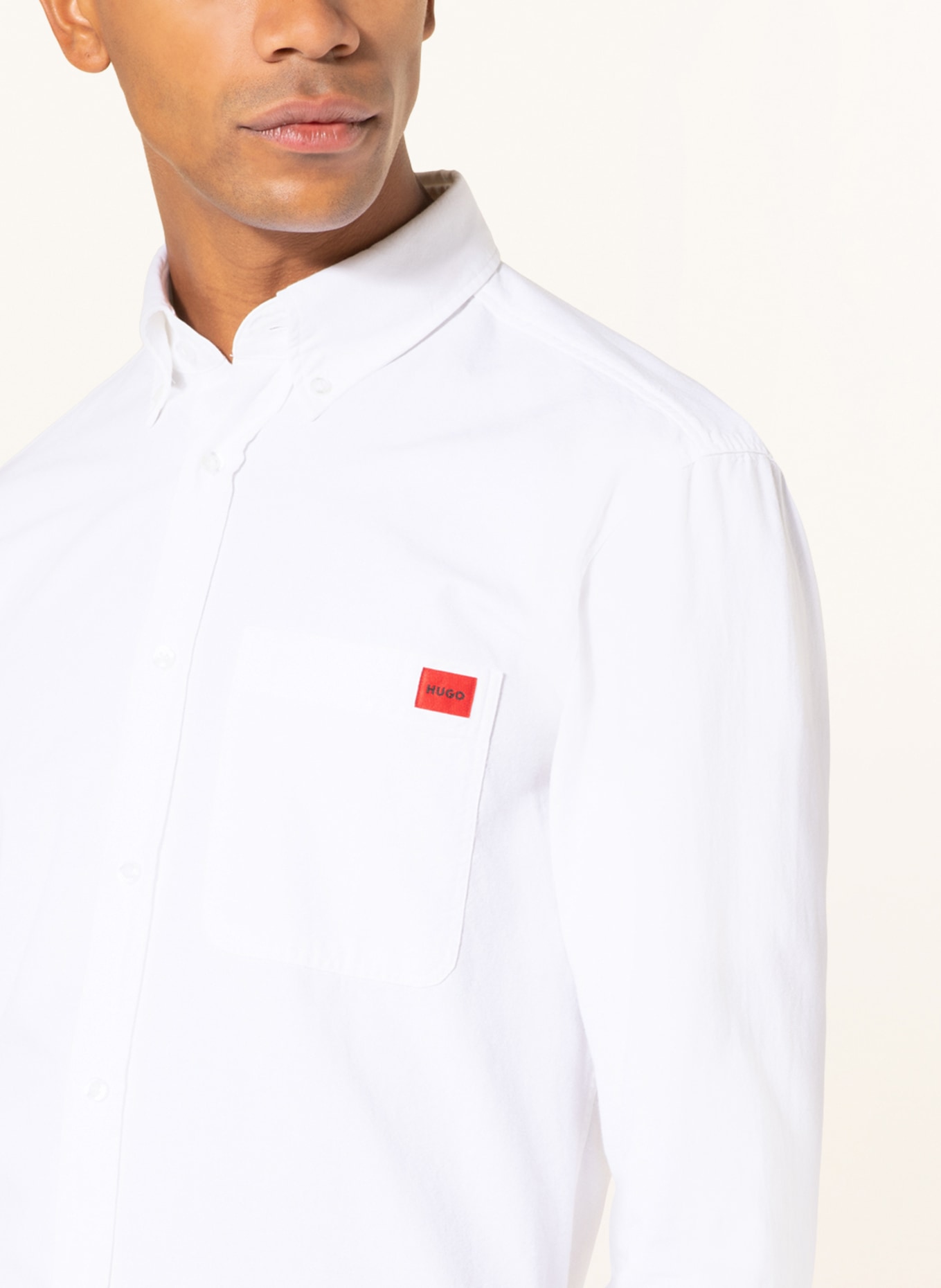 HUGO Shirt EVITO casual slim fit, Color: WHITE (Image 4)