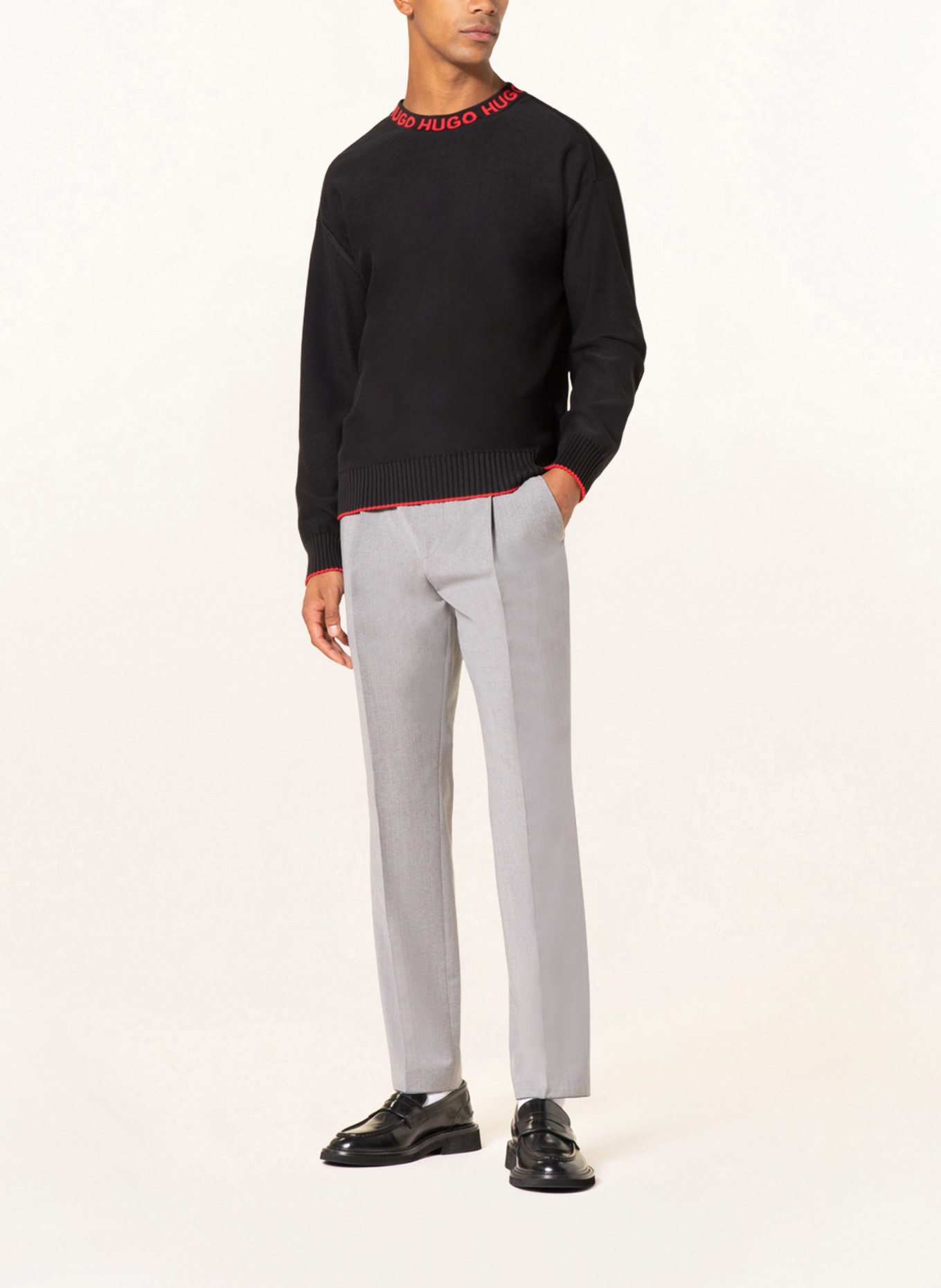 HUGO Sweater SMARLO, Color: BLACK (Image 2)