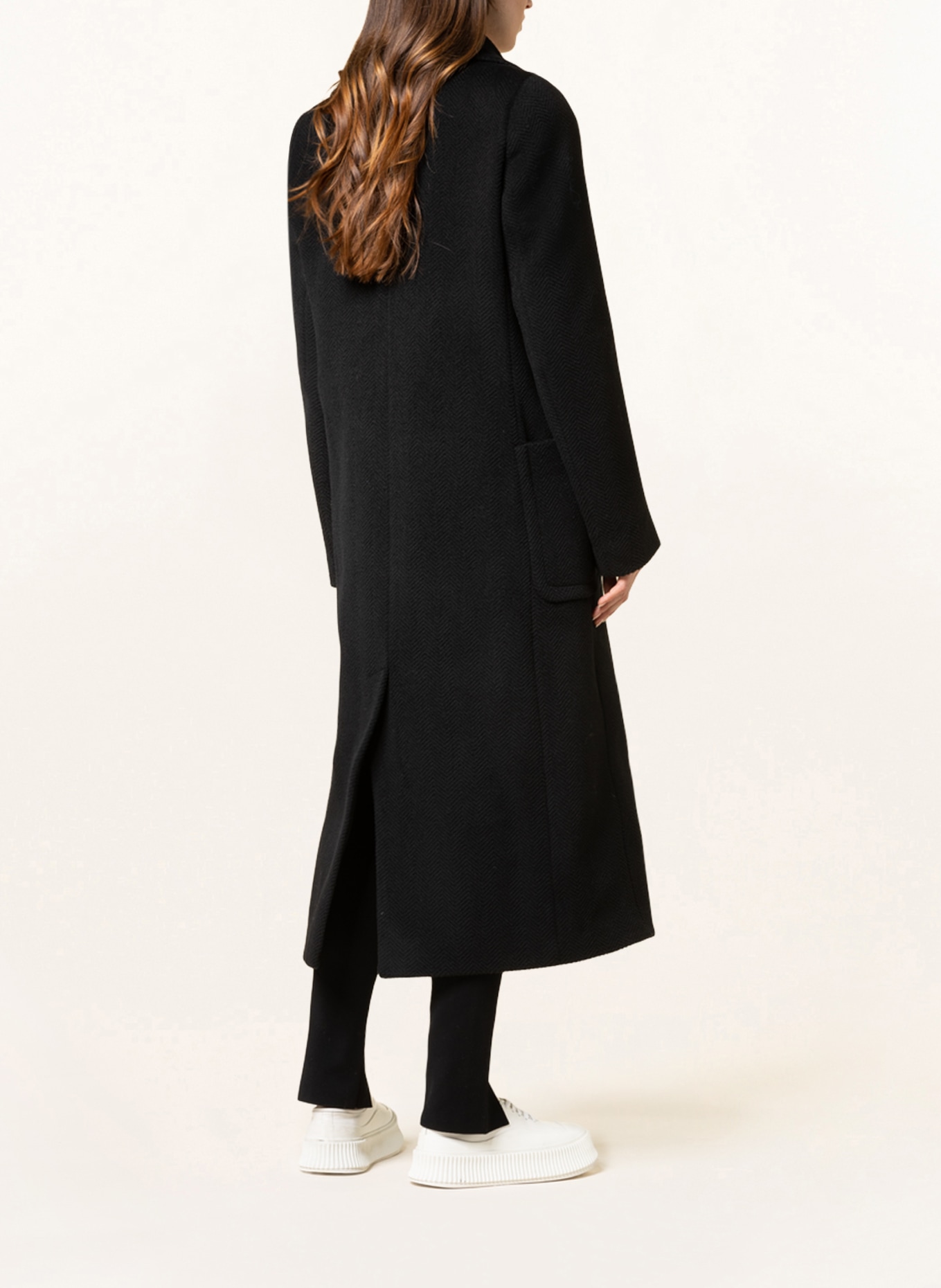 STELLA McCARTNEY Wool coat, Color: BLACK (Image 3)
