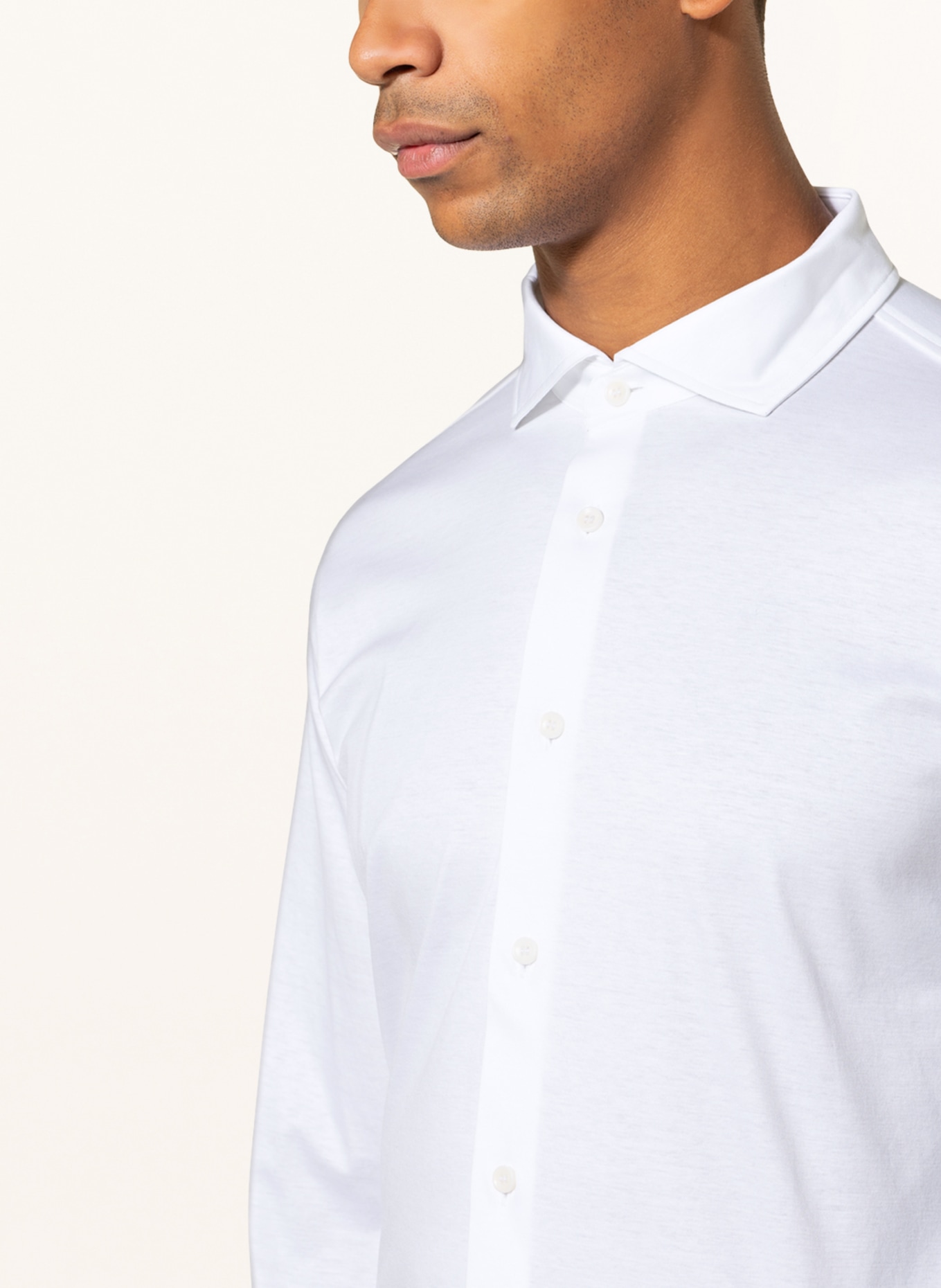ARTIGIANO Jersey shirt classic fit , Color: WHITE (Image 4)
