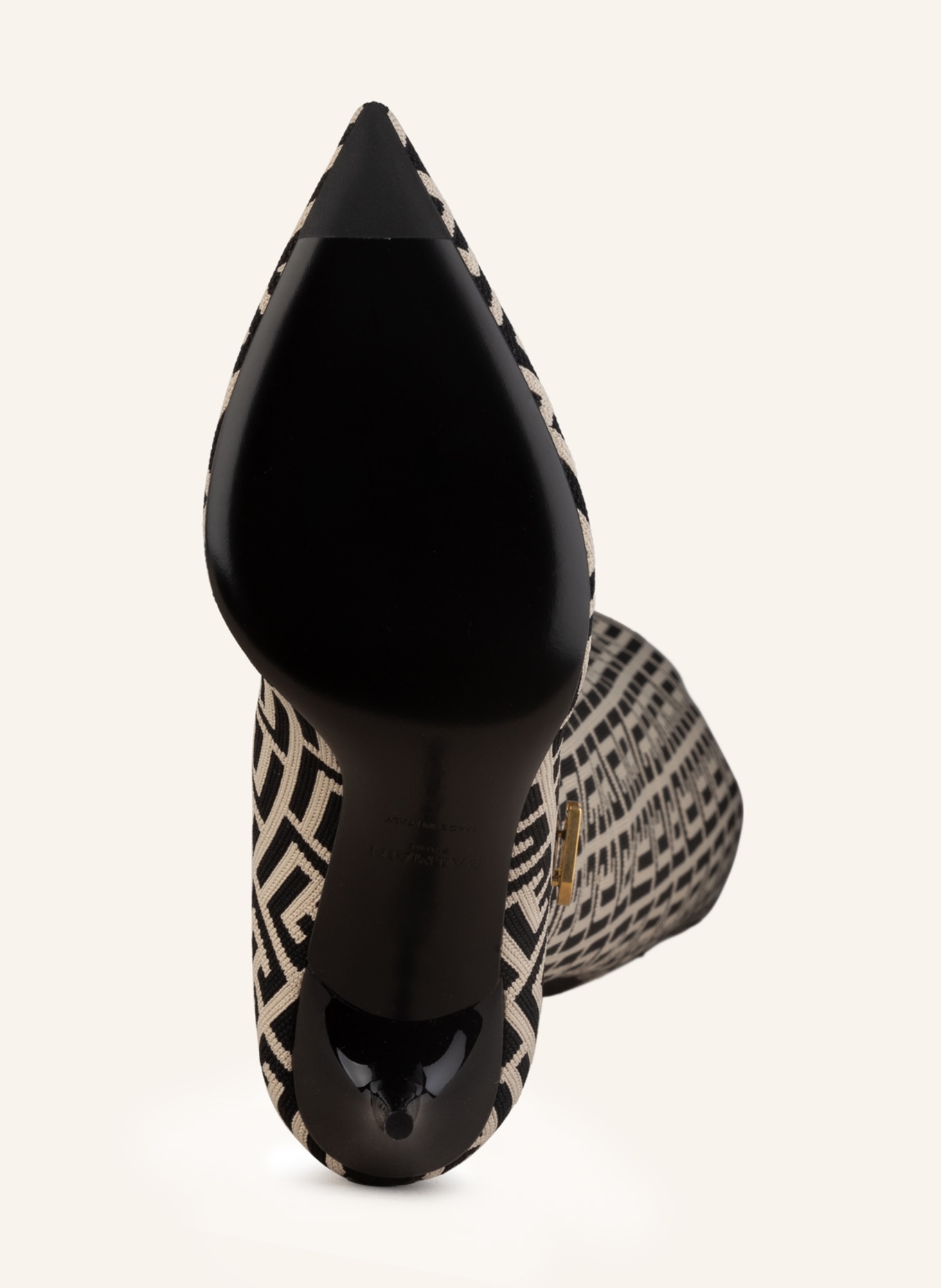 BALMAIN Over the knee boots RAVEN, Color: BLACK/ CREAM (Image 6)