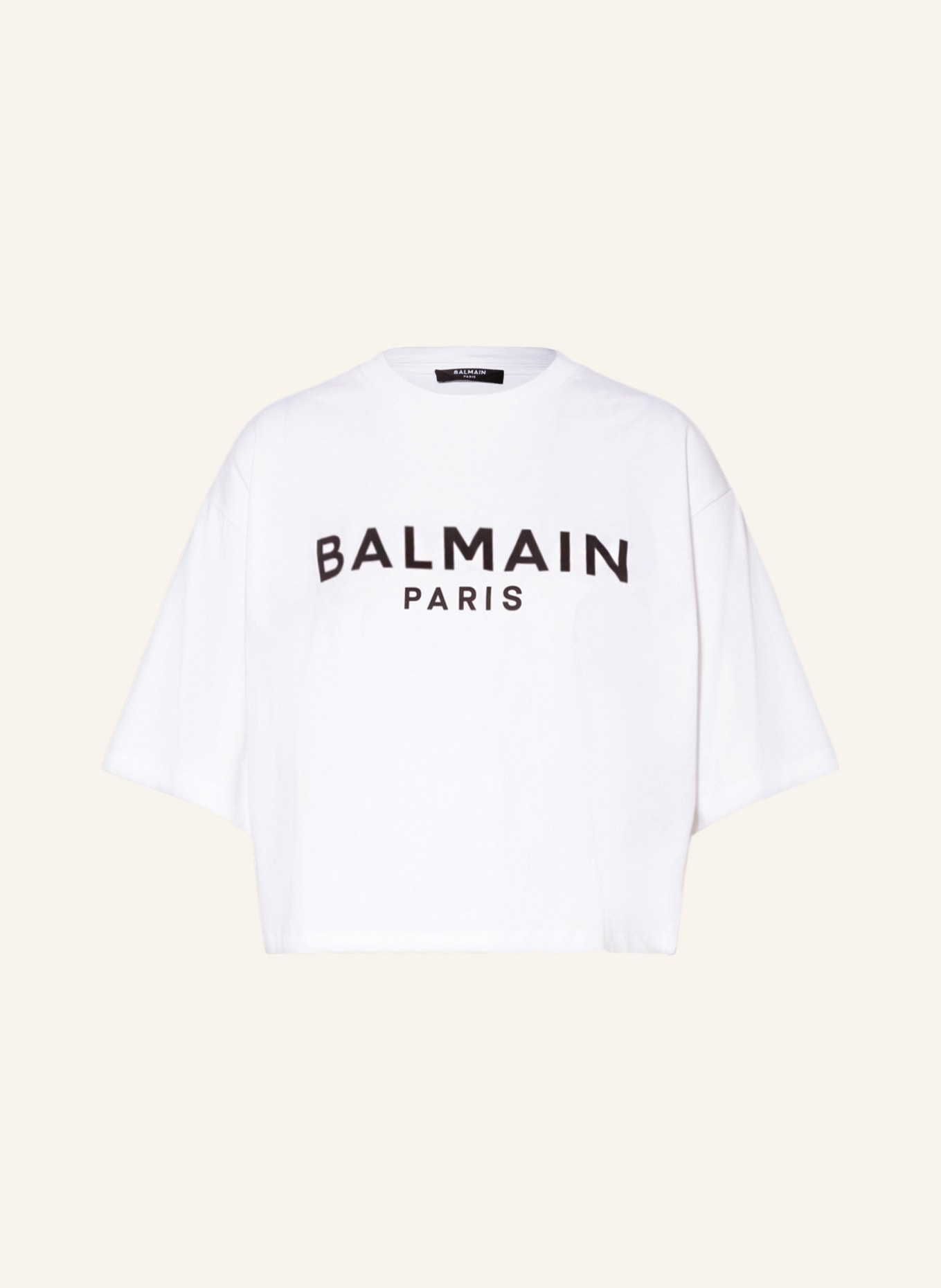 BALMAIN Cropped-Shirt, Farbe: WEISS (Bild 1)