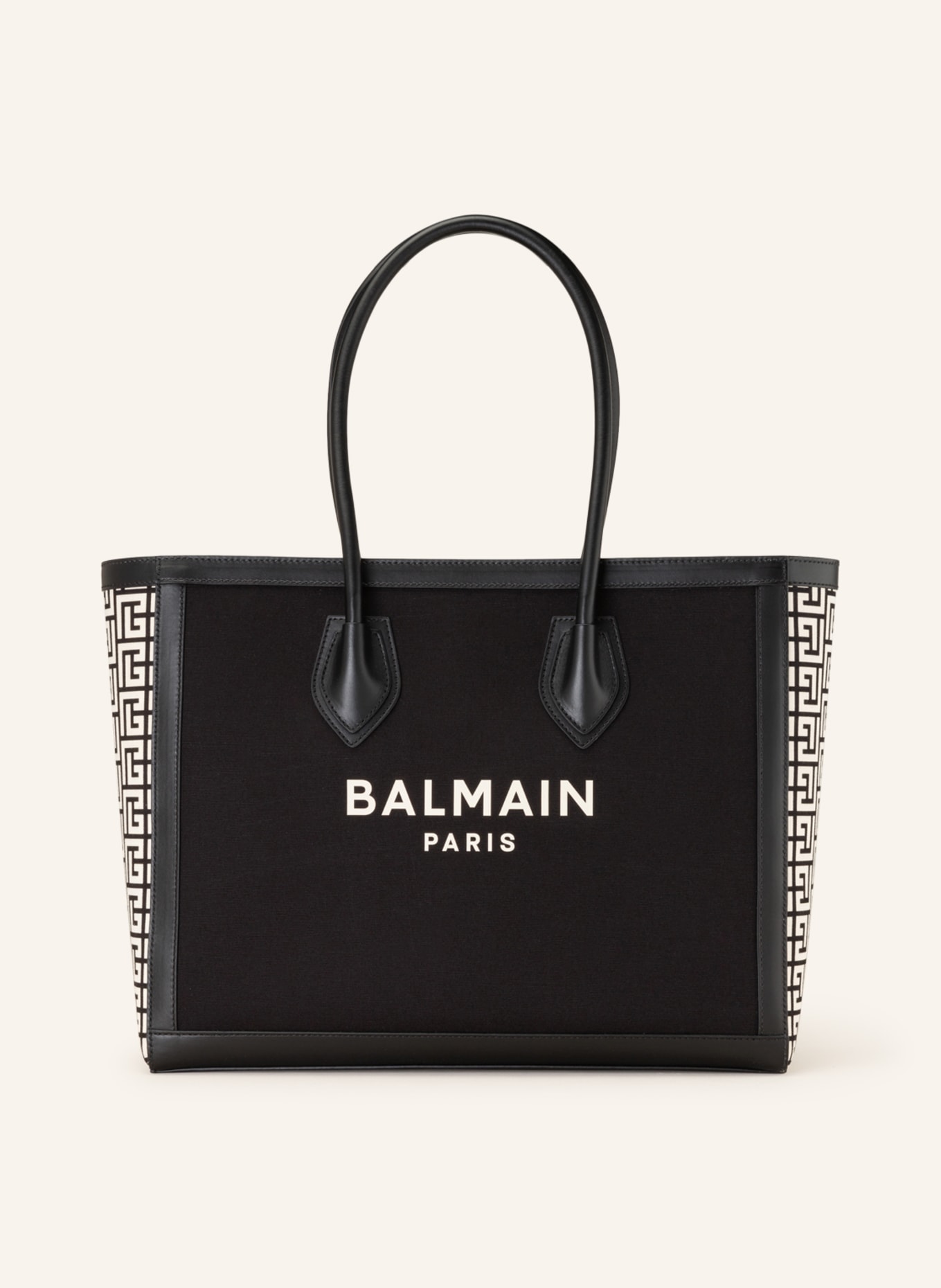 BALMAIN Shopper B-ARMY , Color: BLACK/ WHITE (Image 1)