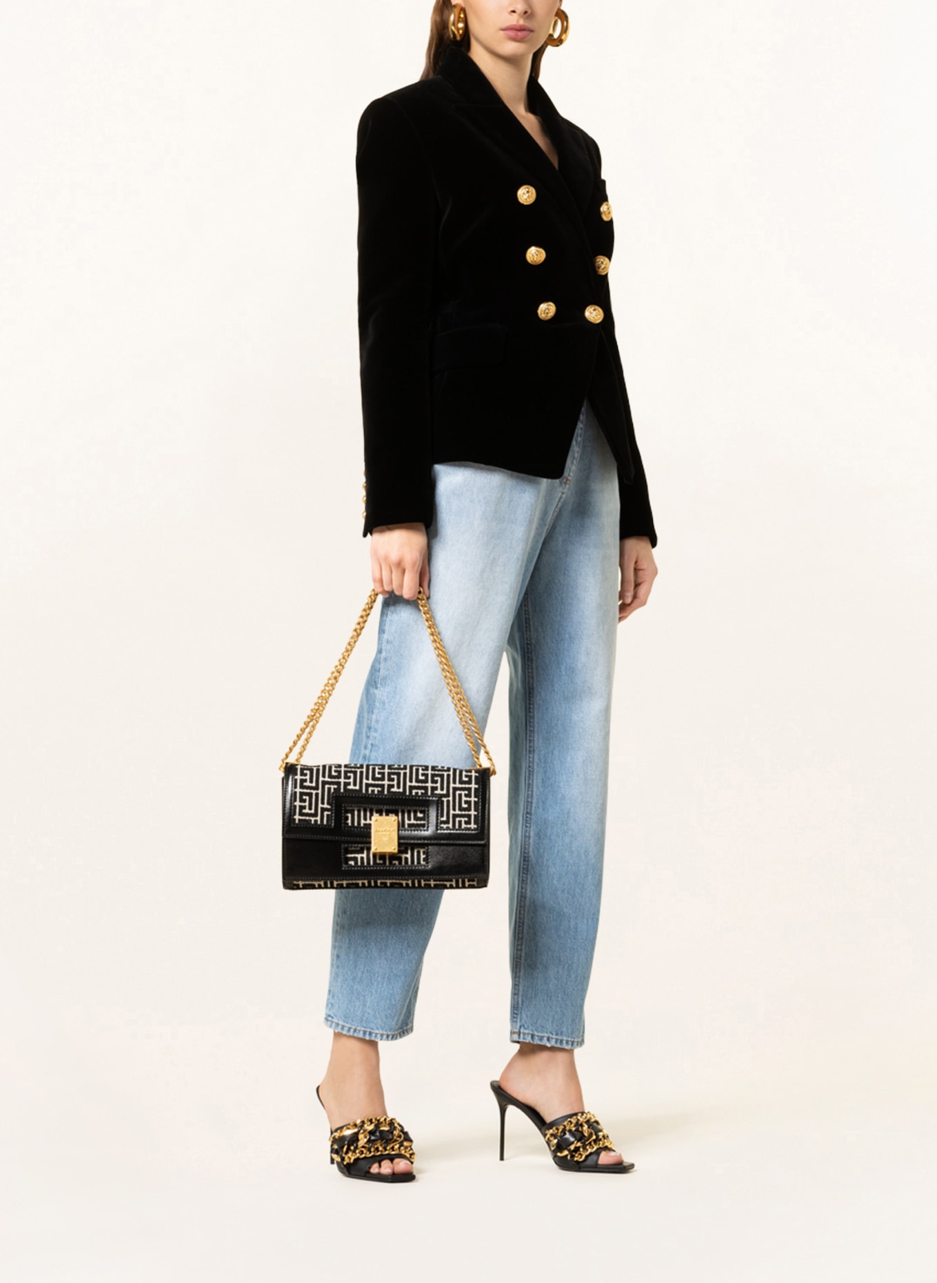 Balmain shoulder best sale bag
