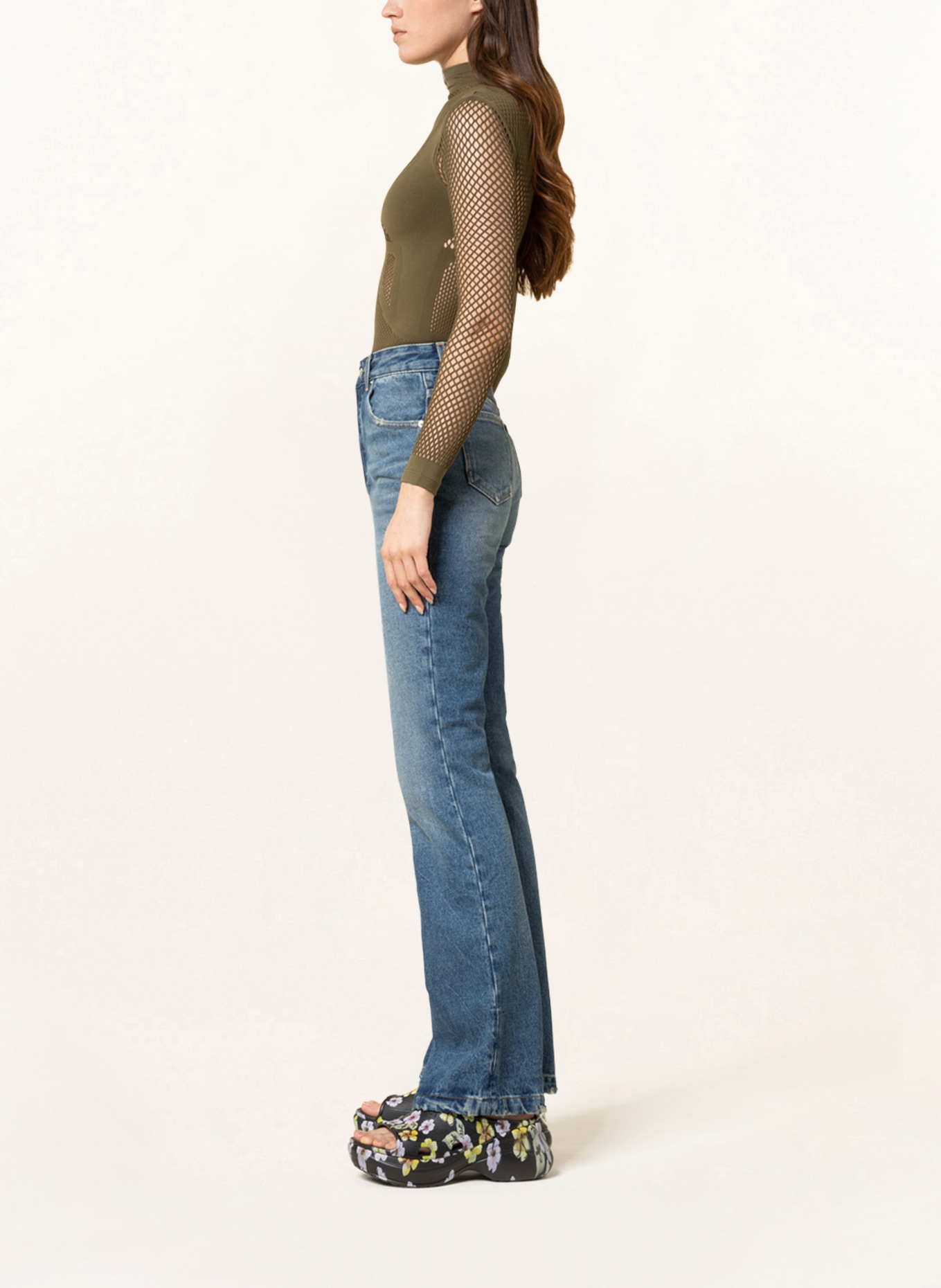 AMBUSH Flared jeans, Color: 4900 MID BLUE (Image 4)