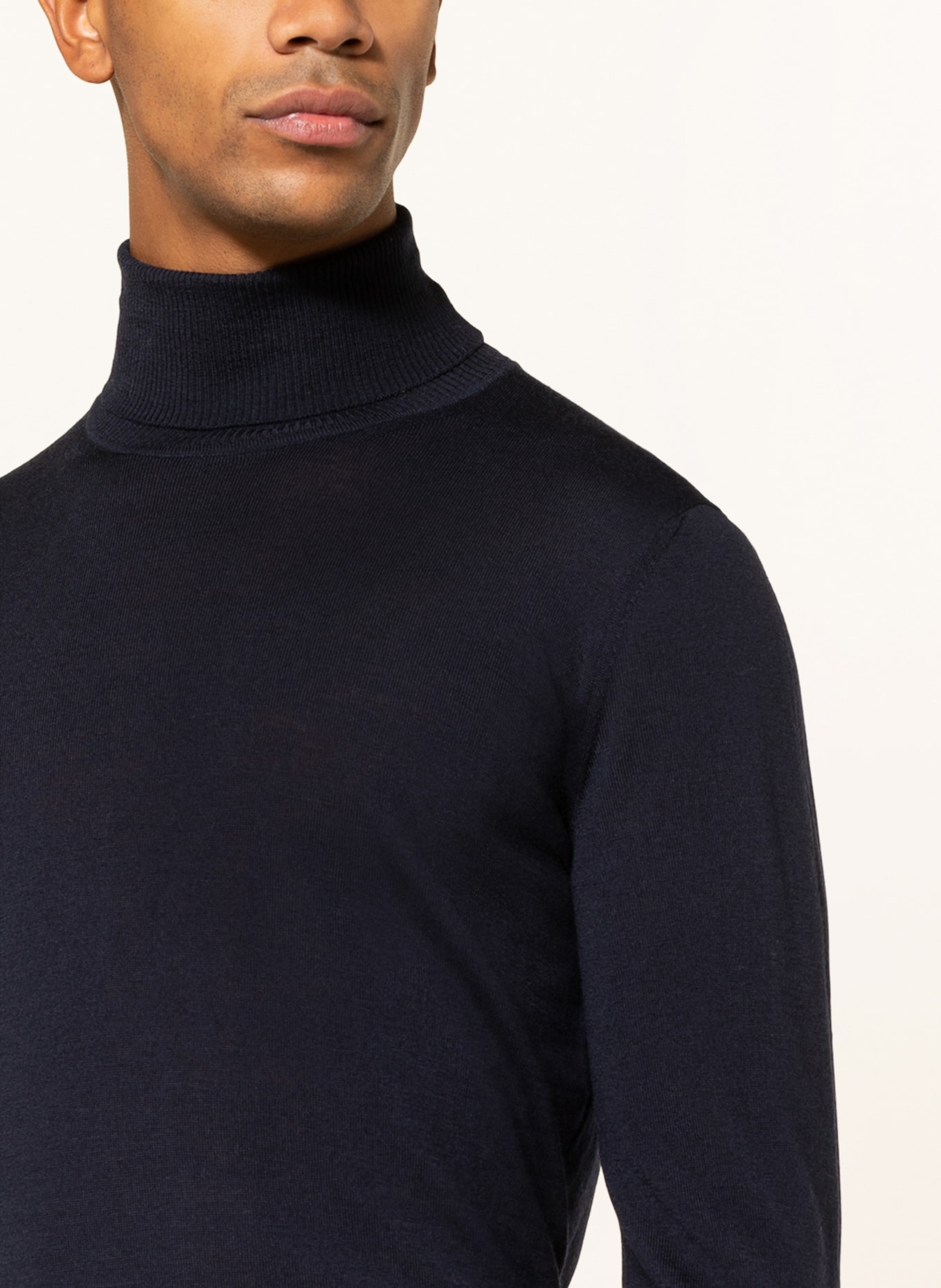 EMPORIO ARMANI Turtleneck sweater, Color: DARK BLUE (Image 4)
